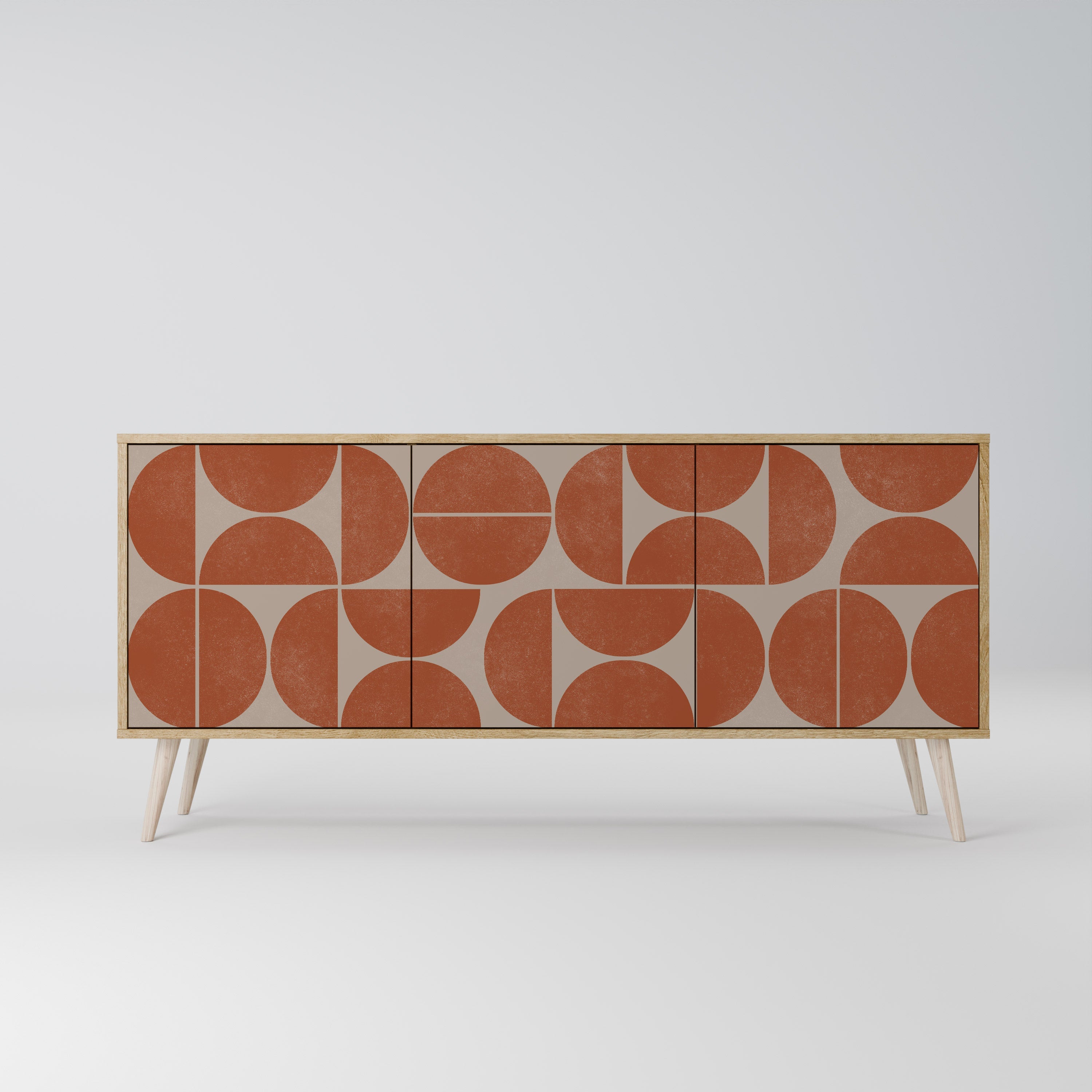 REPETITION COMPULSION 3-türiges Sideboard in Eichenoptik