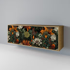 MIDNIGHT SPROUT 3-Door Sideboard in Oak Effect