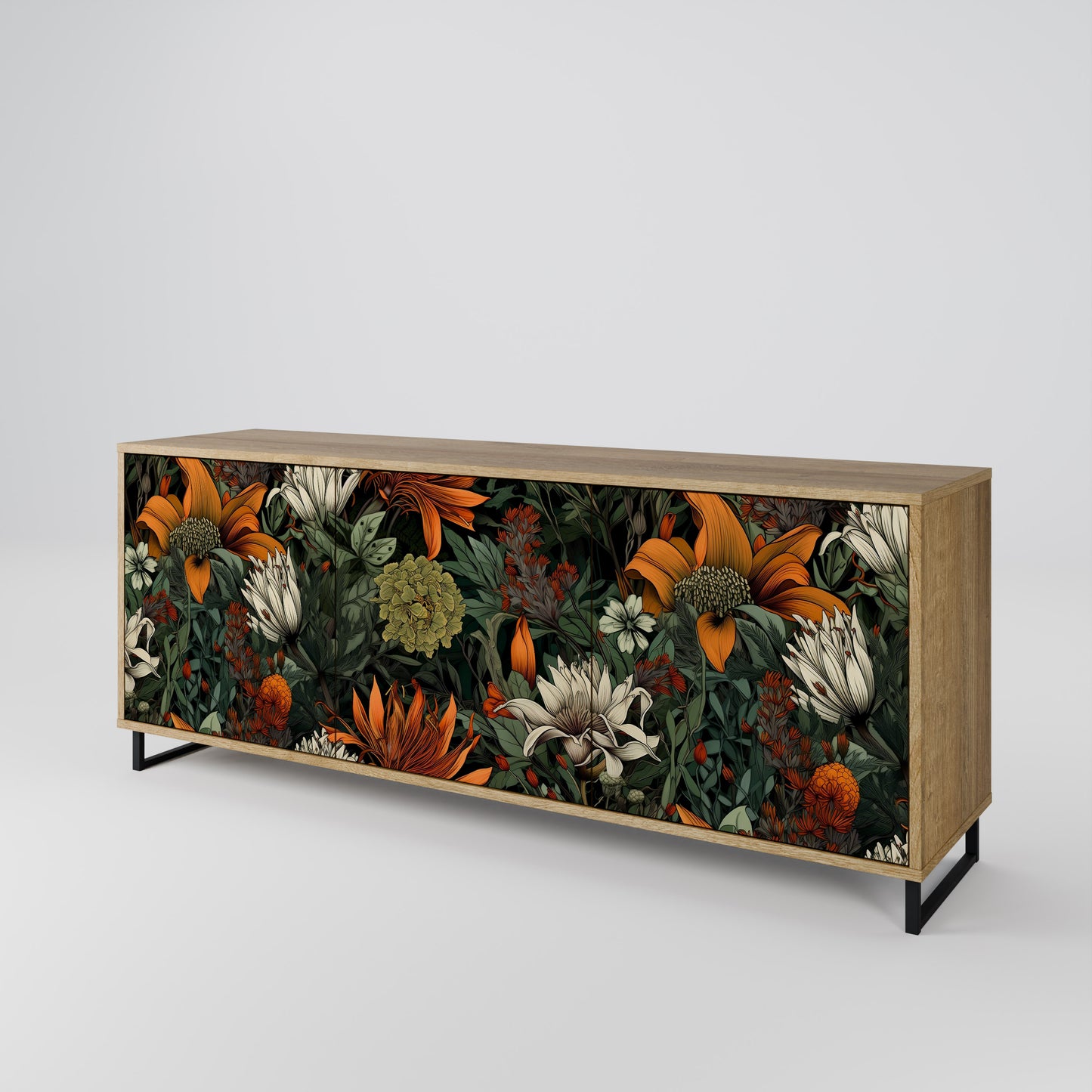 MIDNIGHT SPROUT 3-türiges Sideboard