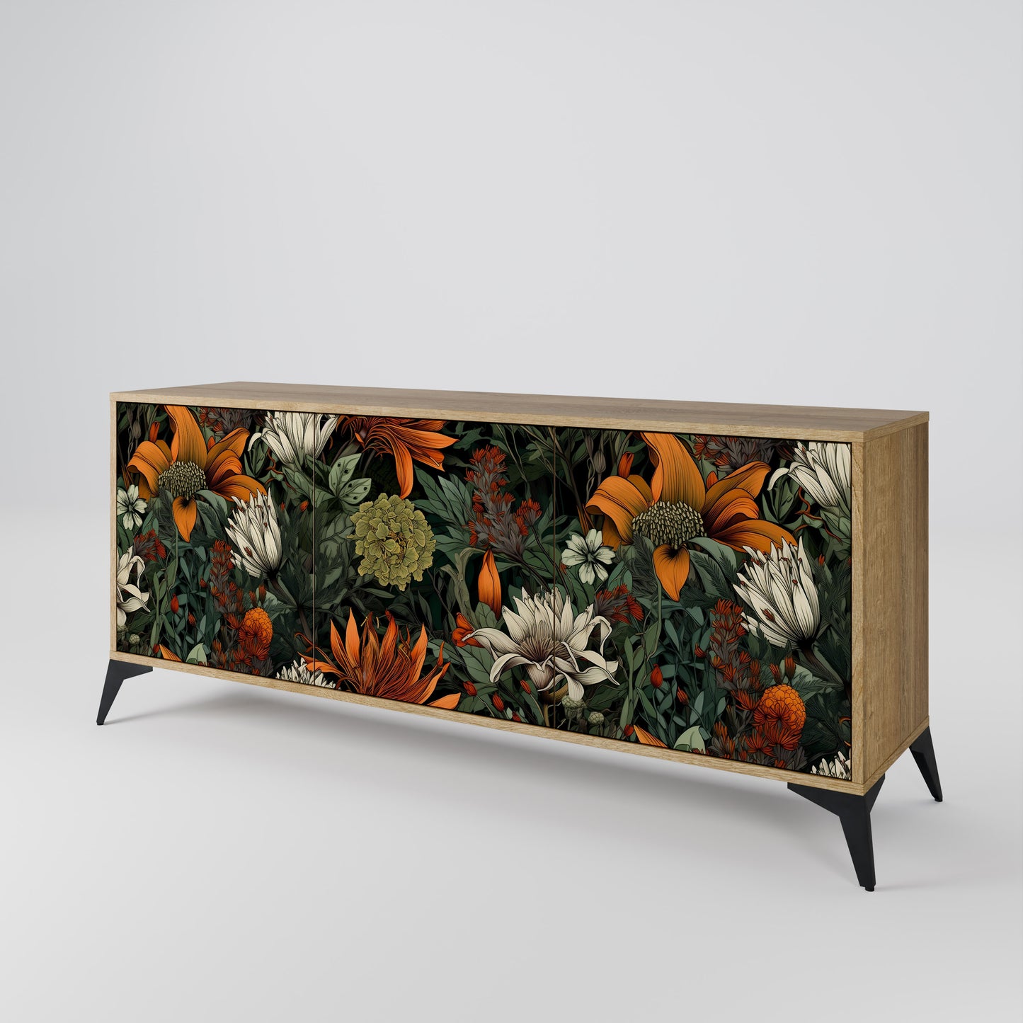 MIDNIGHT SPROUT 3-türiges Sideboard