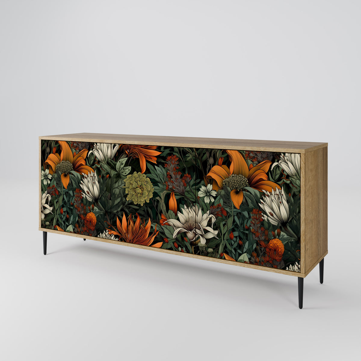 MIDNIGHT SPROUT 3-türiges Sideboard
