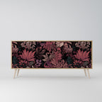 FLORAL WHISPER Sideboard mit 3 Türen in Eiche-Optik