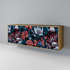 ETHEREAL BLOSSOMS 3-Door Sideboard in Oak Effect