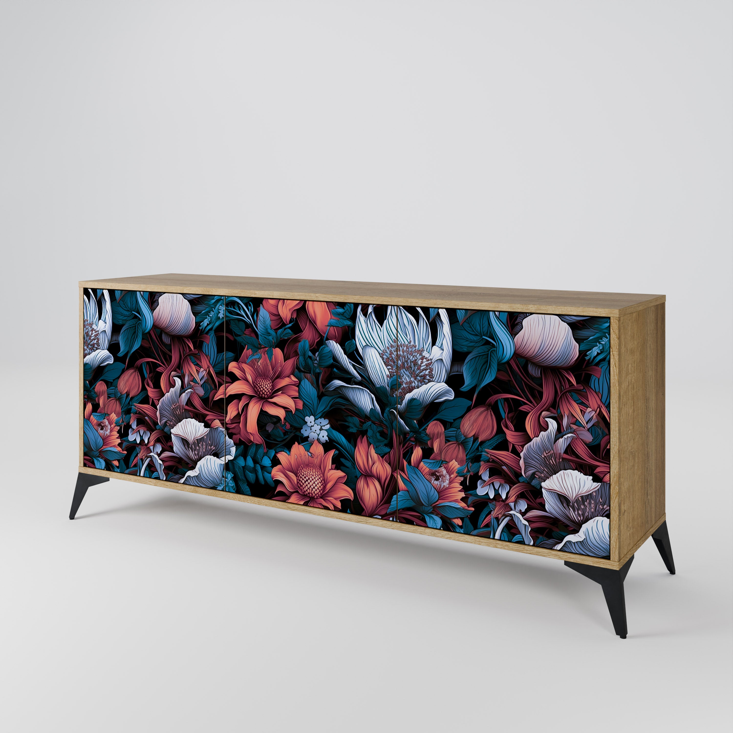 ETHEREAL BLOSSOMS 3-Door Sideboard