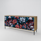 ETHEREAL BLOSSOMS 3-Door Sideboard in Oak Effect