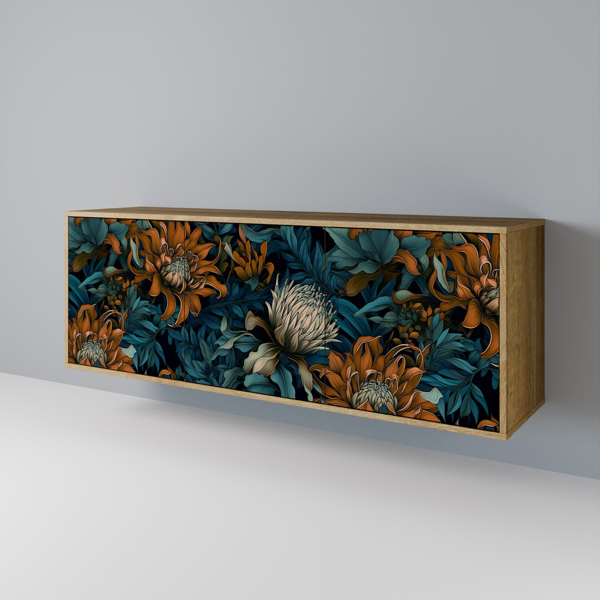 MORNING BLOOM 3-türiges Sideboard