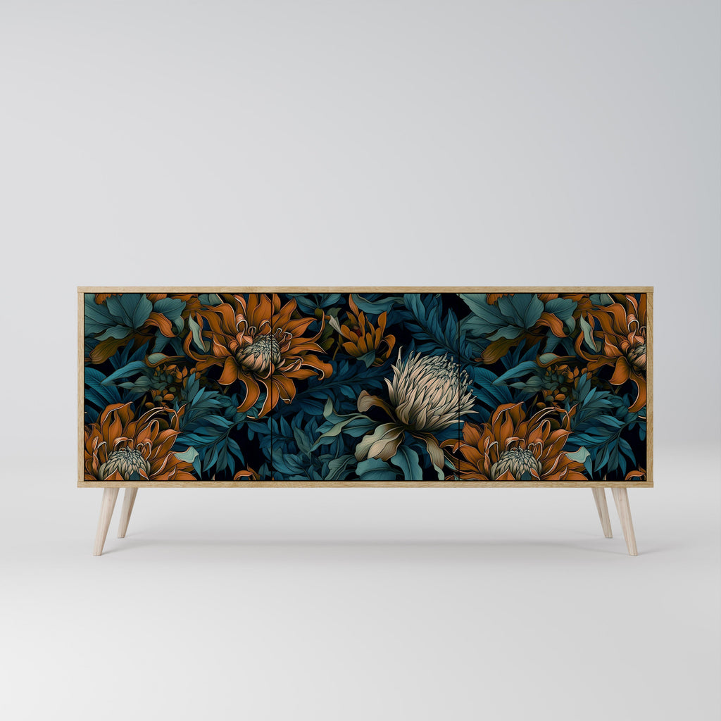 MORNING BLOOM 3-türiges Sideboard in Eichenoptik