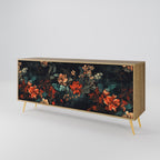 IMAGINARY BLOSSOM Sideboard mit 3 Türen in Eiche-Optik