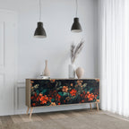 IMAGINARY BLOSSOM Sideboard mit 3 Türen in Eiche-Optik