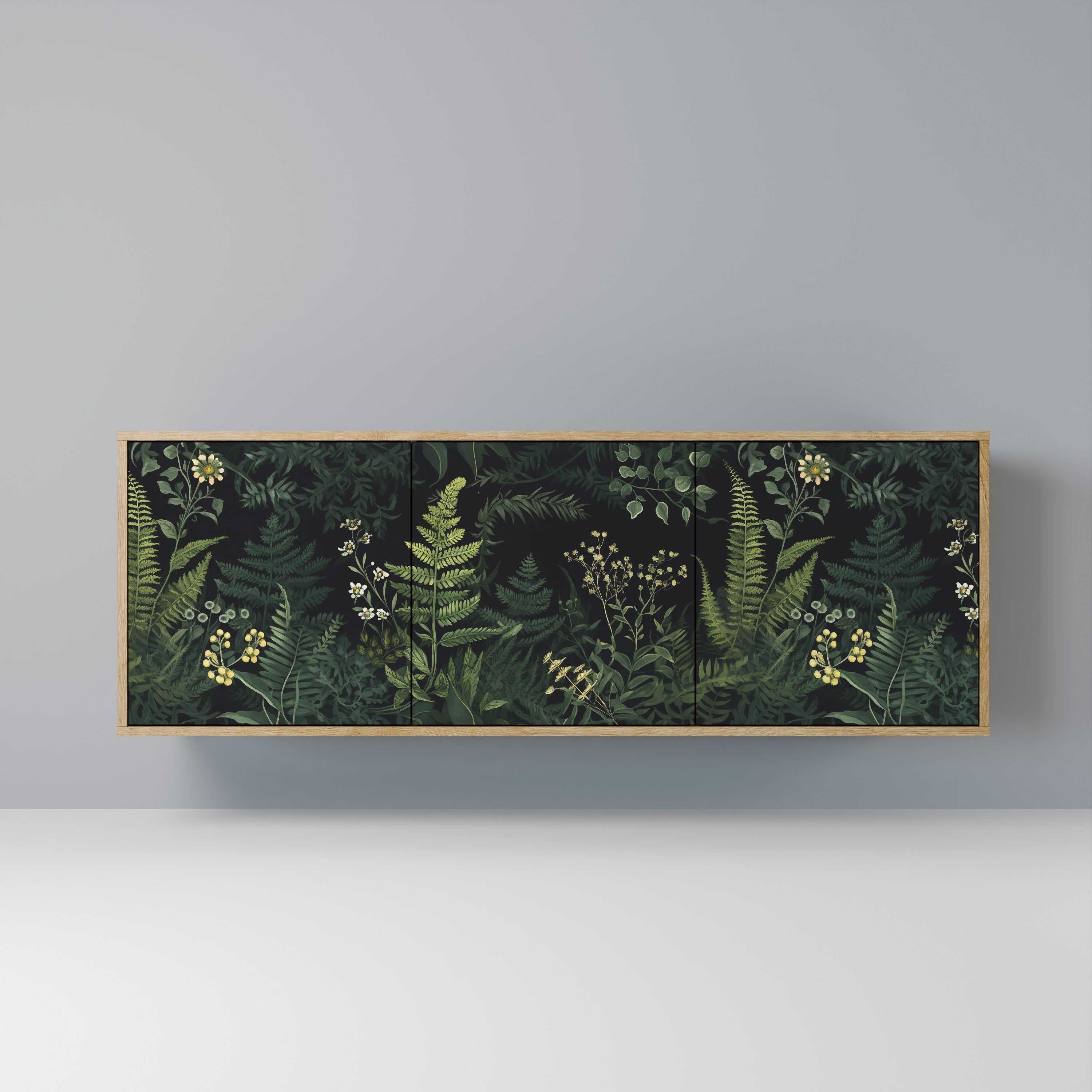 FERN FLOWERS 3-türiges Sideboard in Eichenoptik