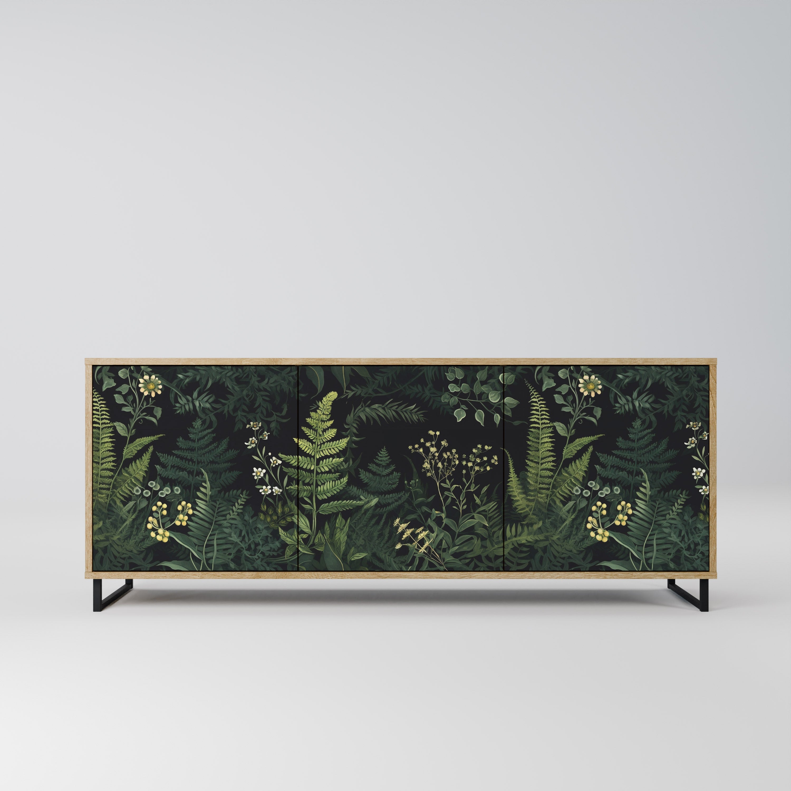 FERN FLOWERS 3-türiges Sideboard in Eichenoptik