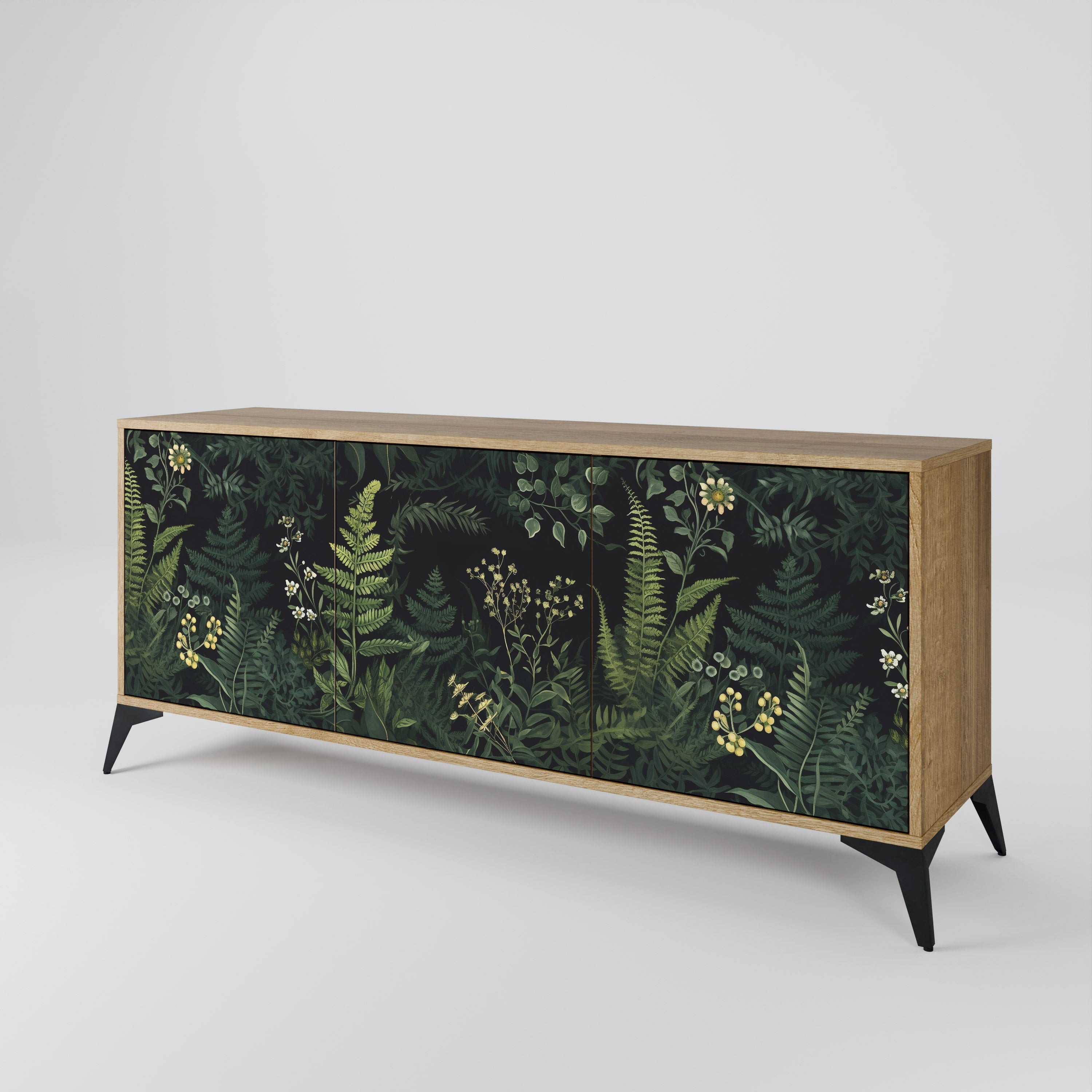 FERN FLOWERS 3-türiges Sideboard in Eichenoptik