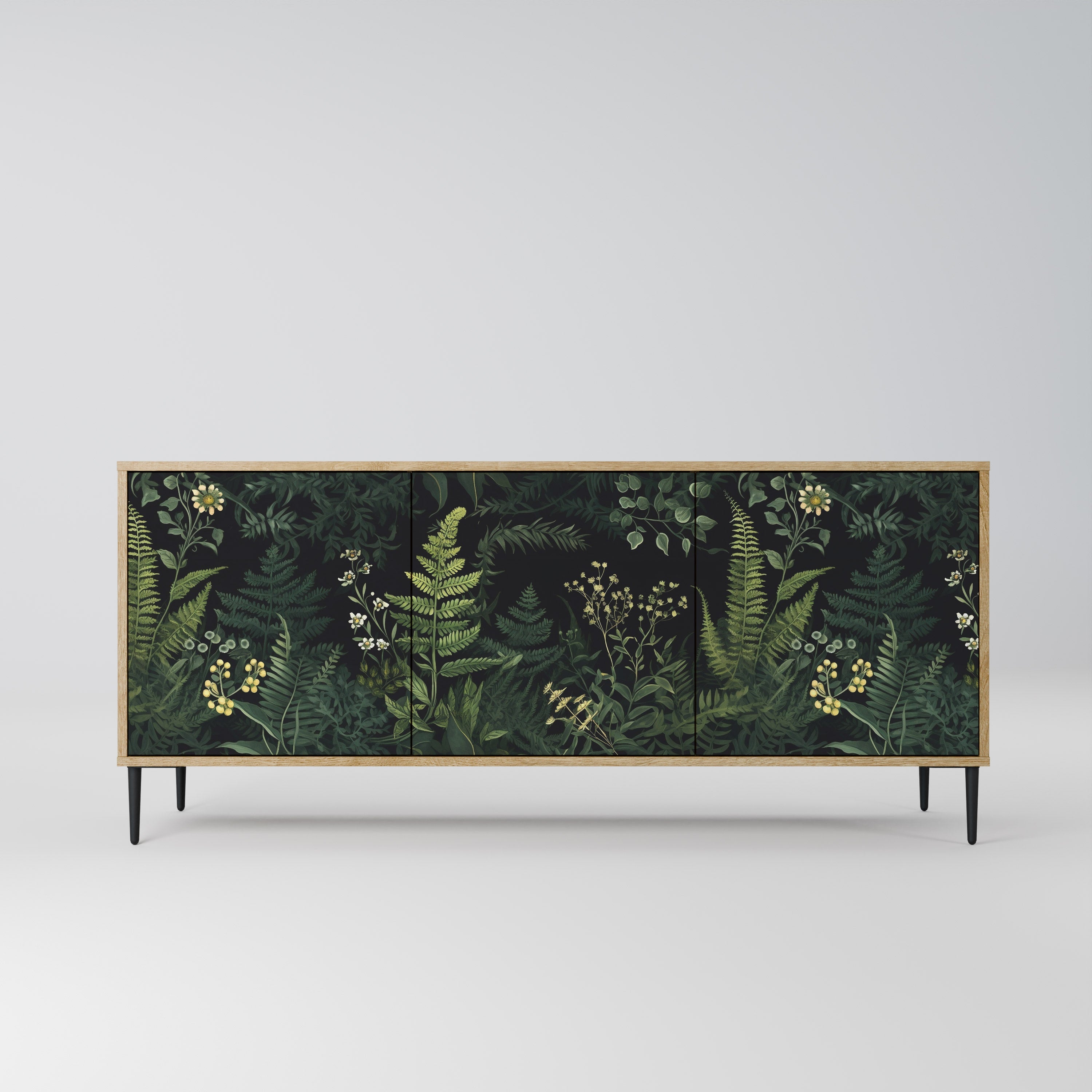 FERN FLOWERS 3-türiges Sideboard in Eichenoptik
