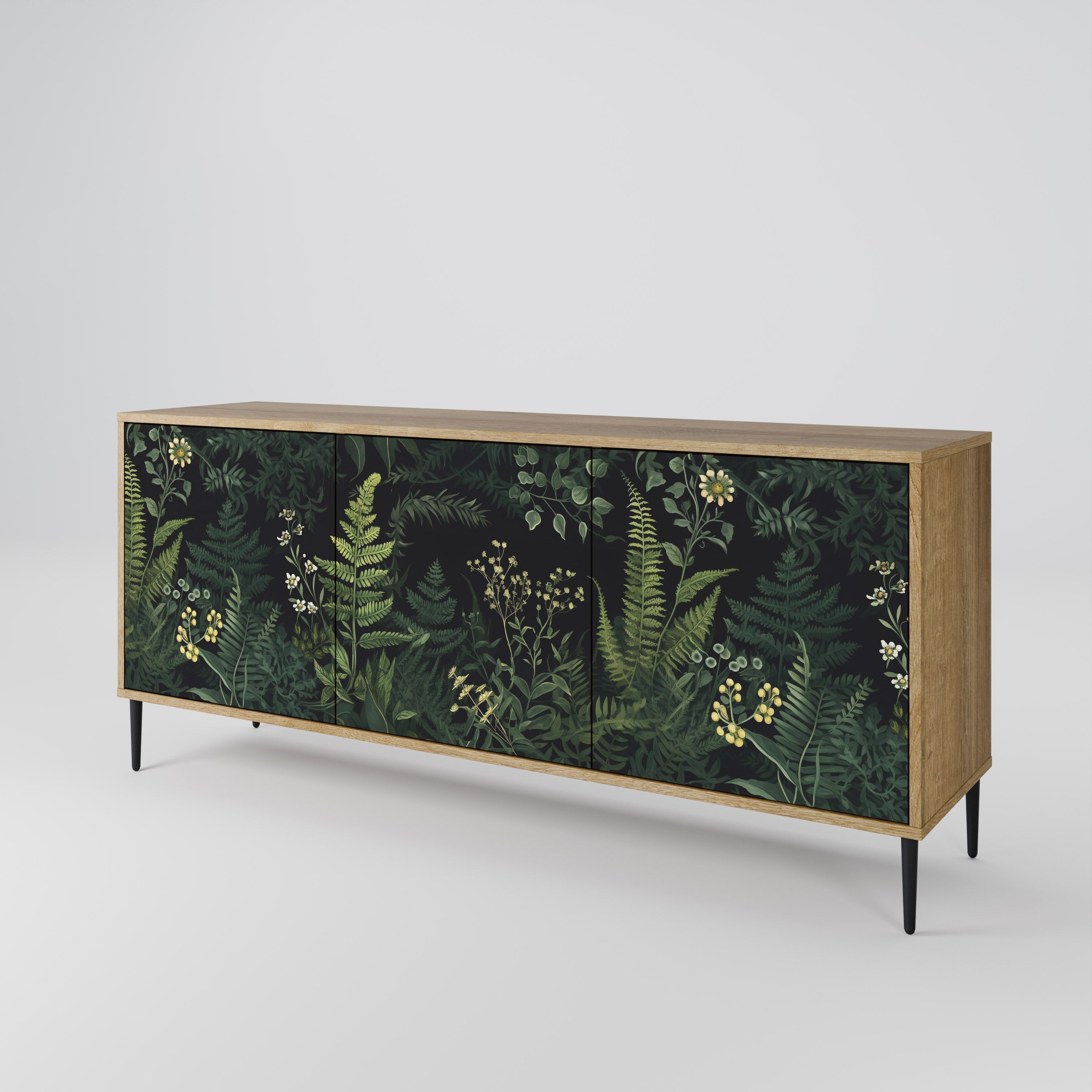 FERN FLOWERS 3-türiges Sideboard in Eichenoptik