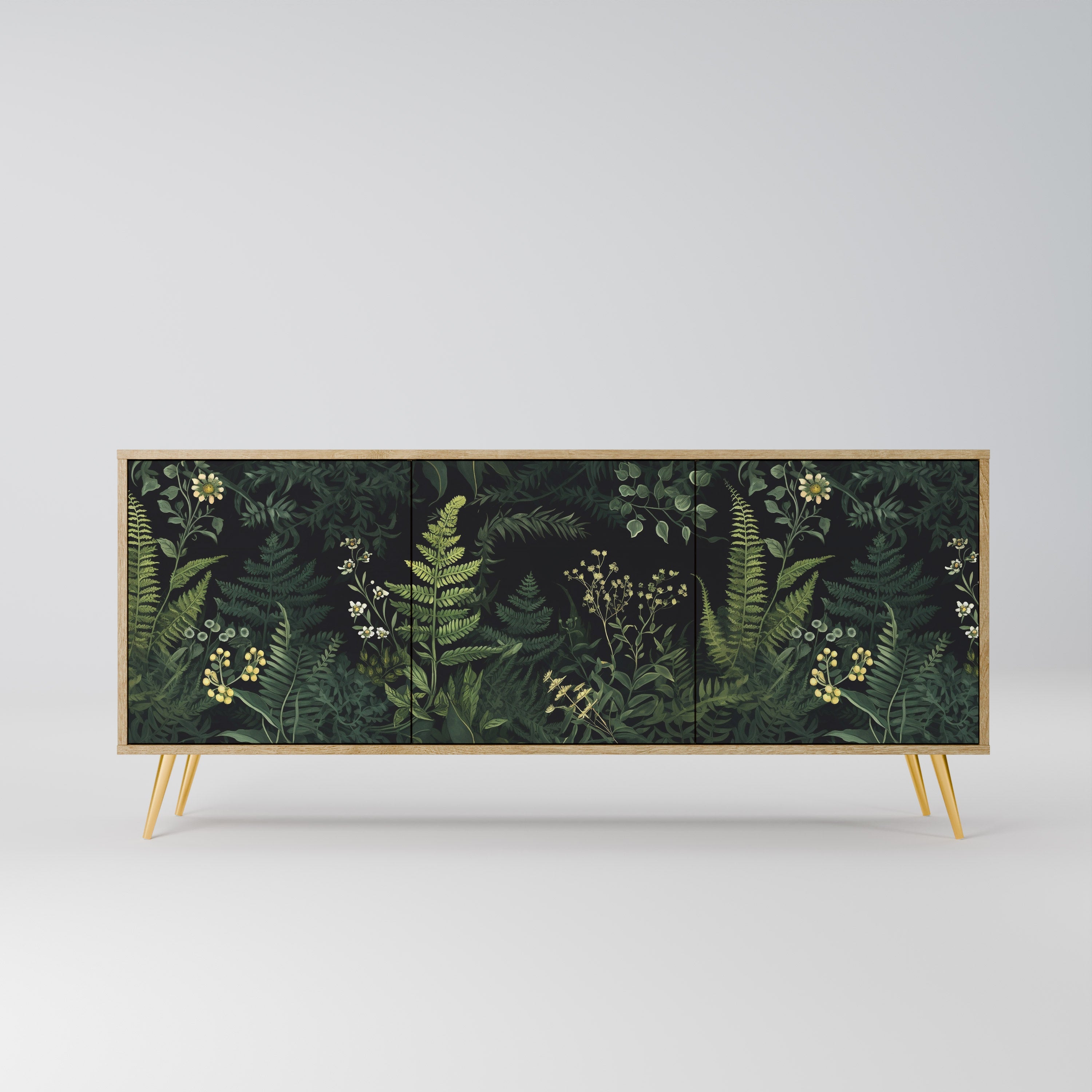 FERN FLOWERS 3-türiges Sideboard in Eichenoptik