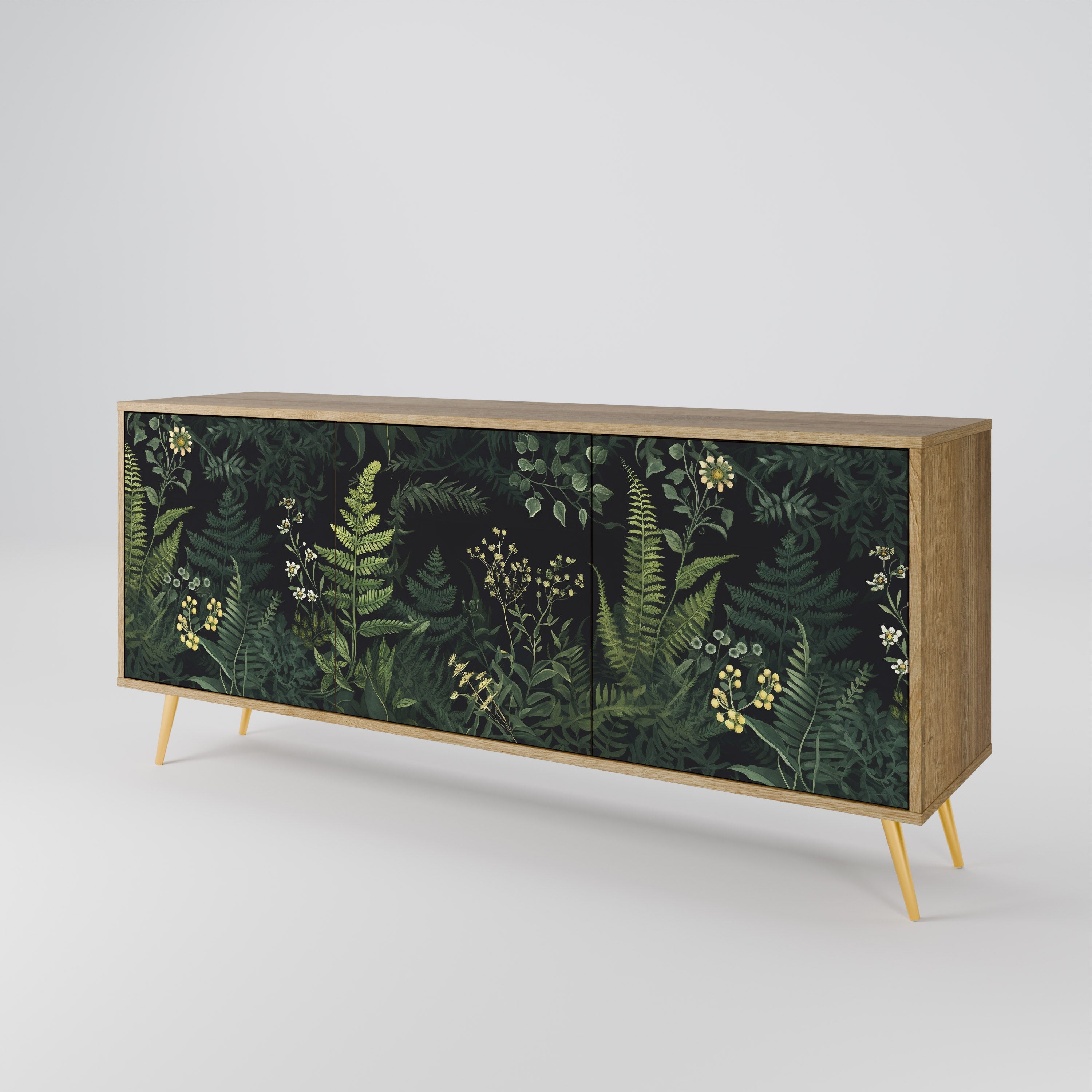 FERN FLOWERS 3-türiges Sideboard in Eichenoptik