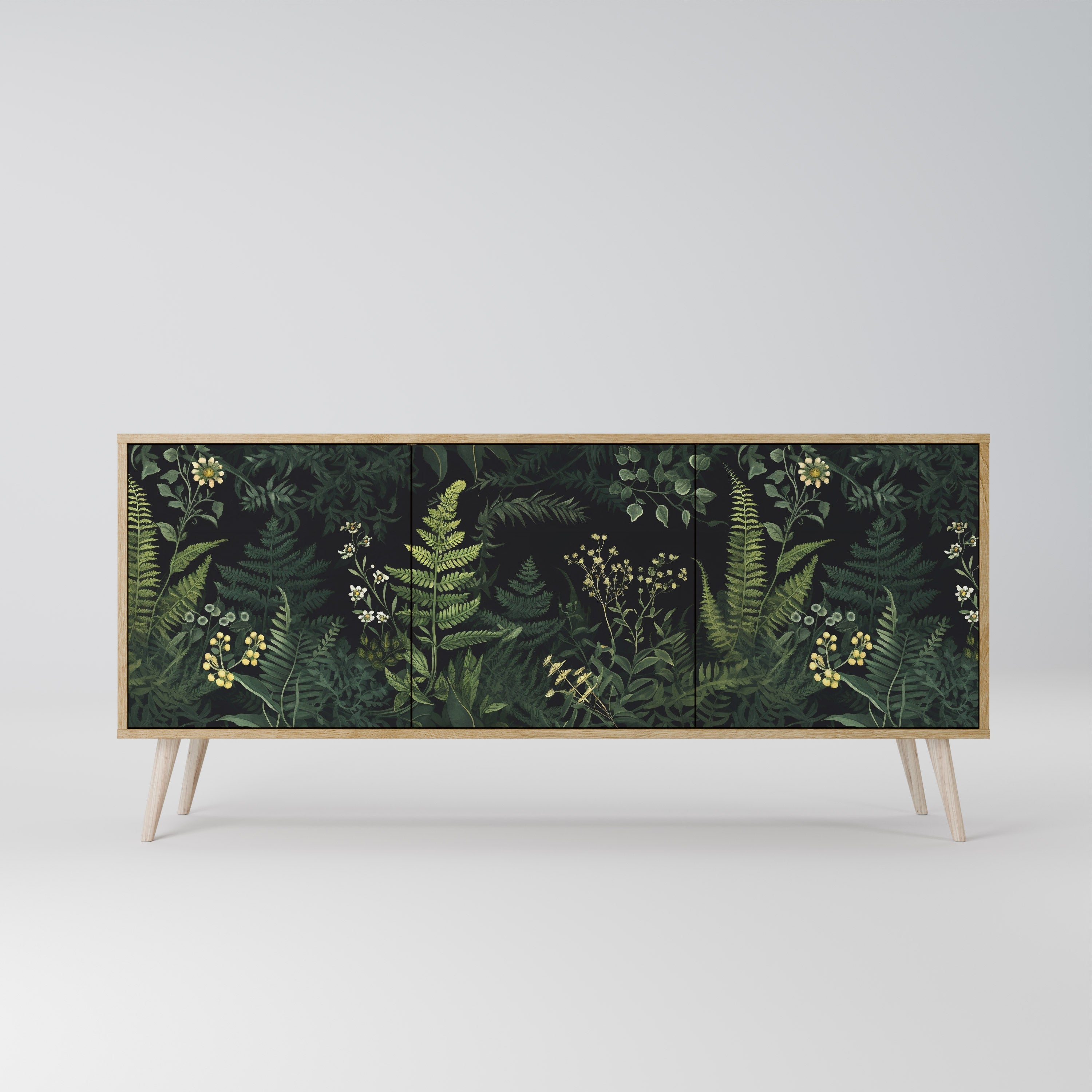 FERN FLOWERS 3-türiges Sideboard in Eichenoptik
