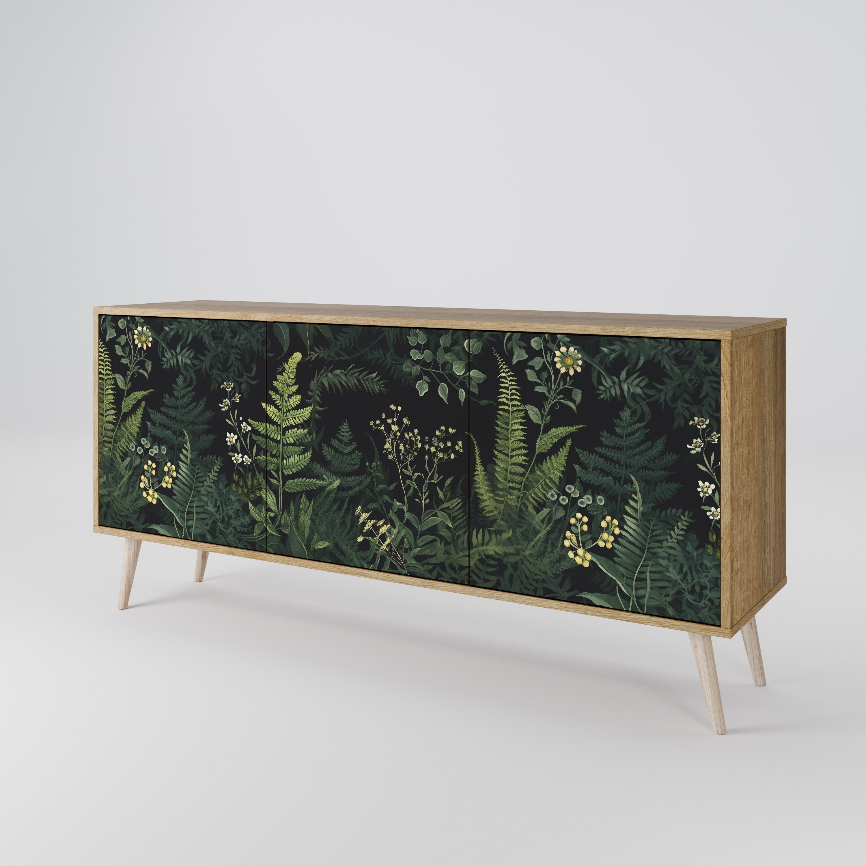 FERN FLOWERS 3-türiges Sideboard in Eichenoptik