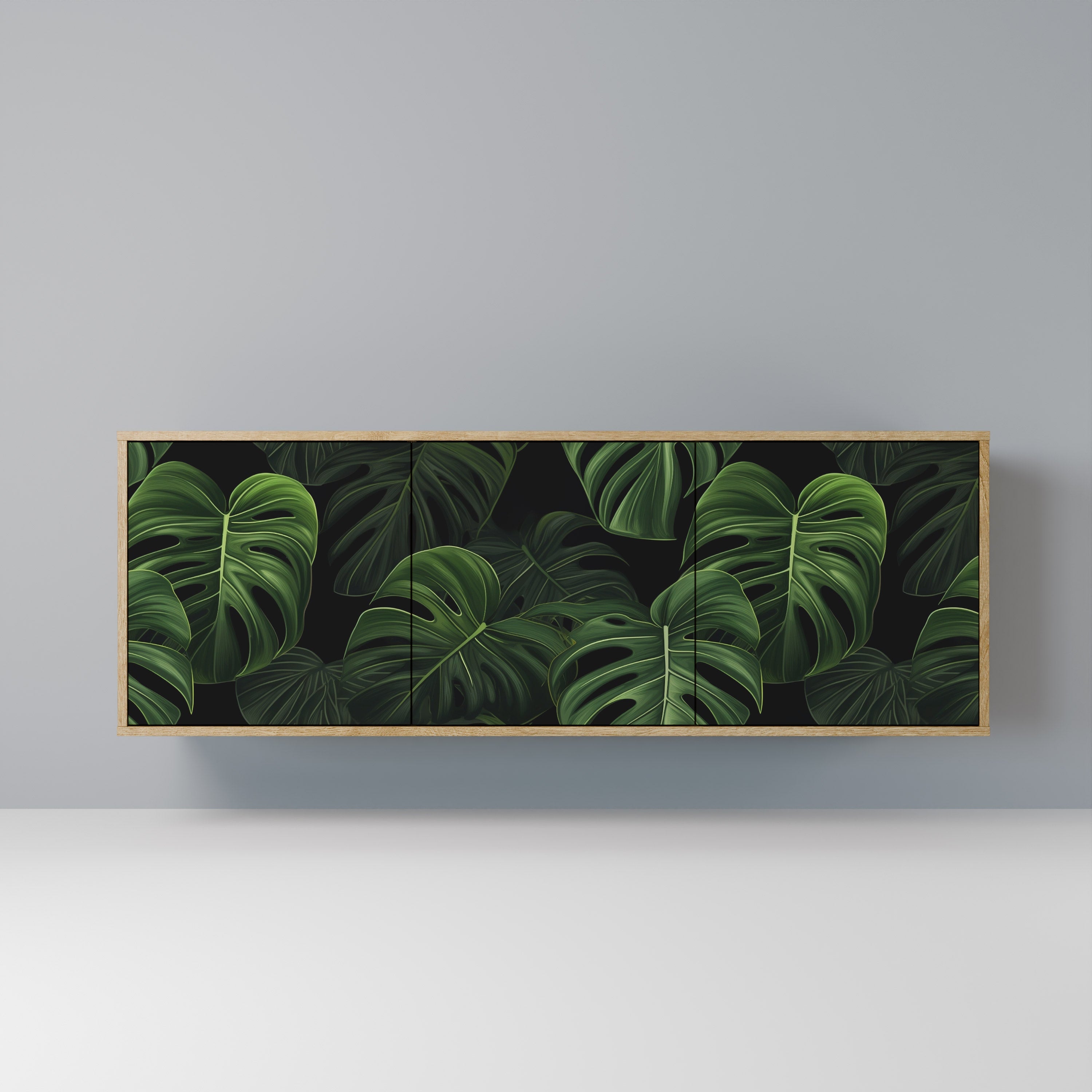 INFINITE MONSTERA 3-türiges Sideboard in Eichenoptik
