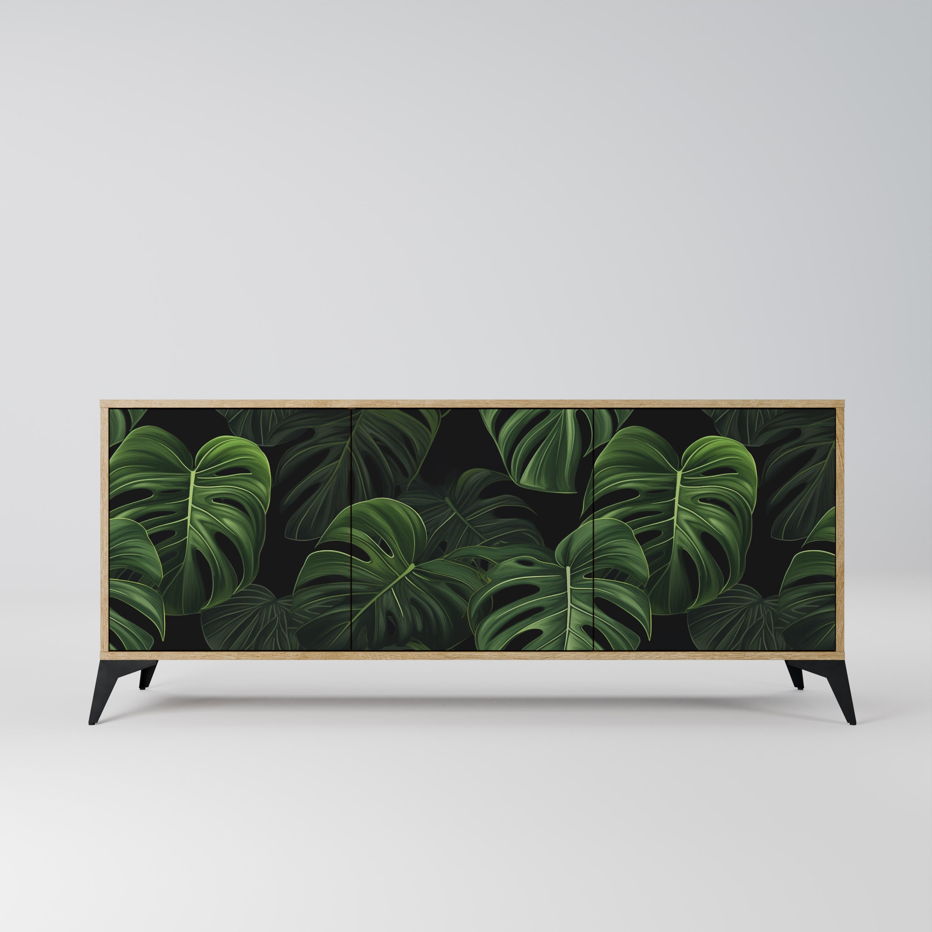 INFINITE MONSTERA 3-türiges Sideboard in Eichenoptik