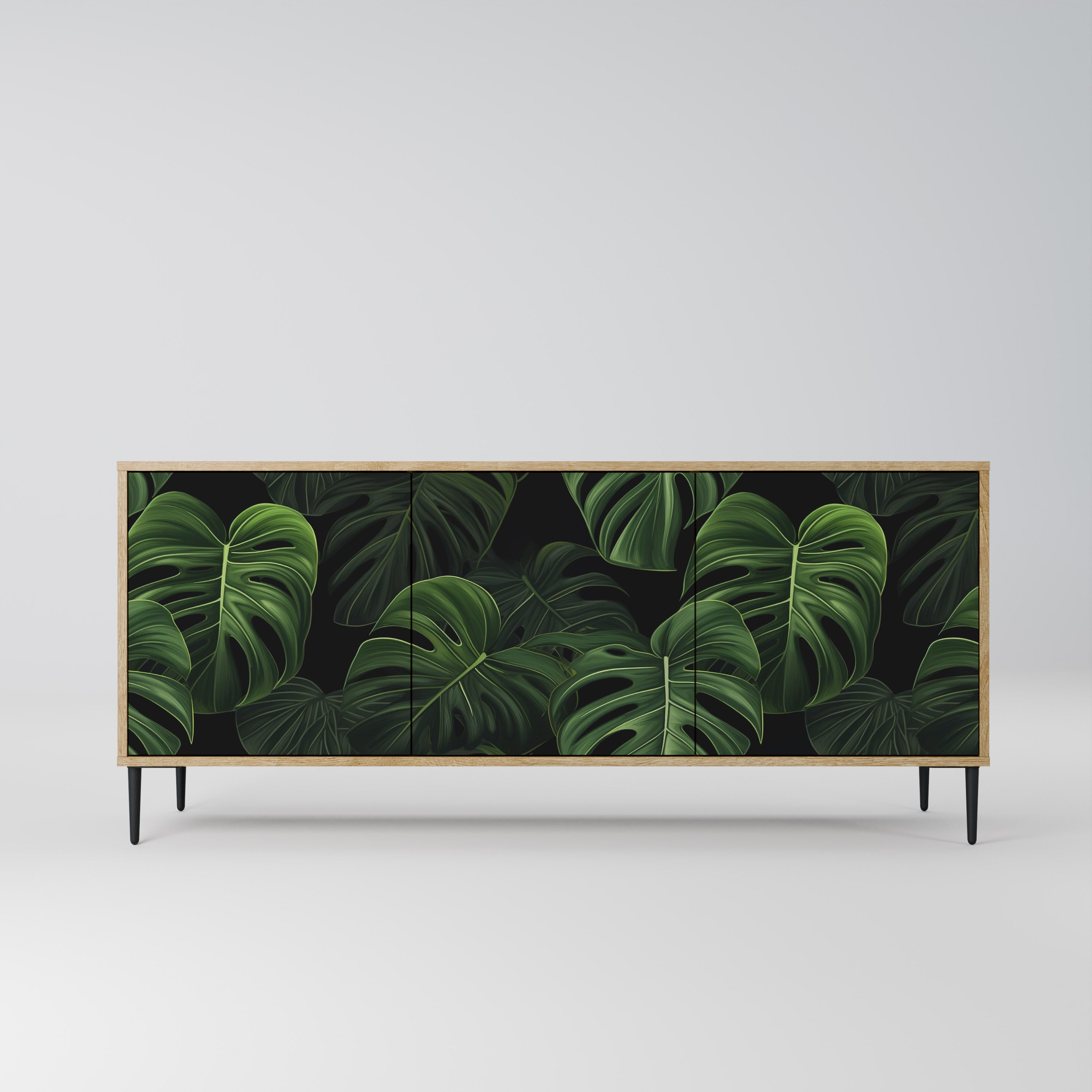 INFINITE MONSTERA 3-türiges Sideboard in Eichenoptik