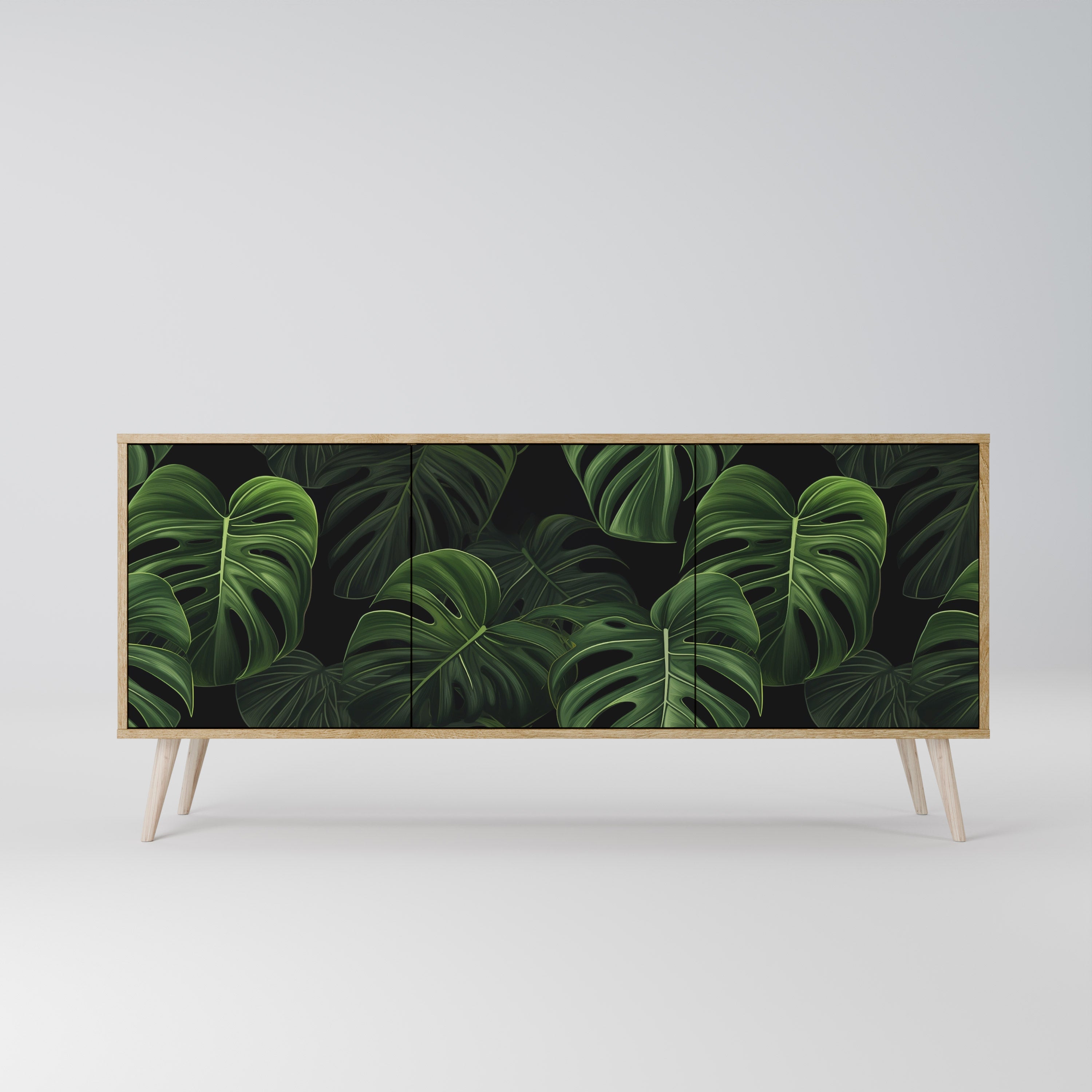 INFINITE MONSTERA 3-türiges Sideboard in Eichenoptik