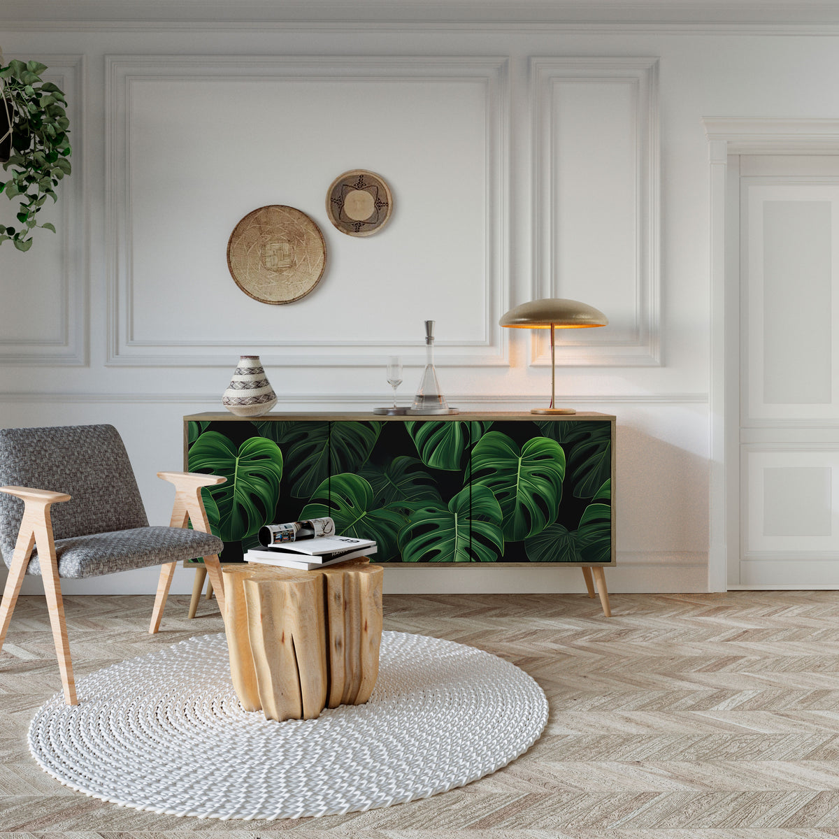 INFINITE MONSTERA 3-türiges Sideboard