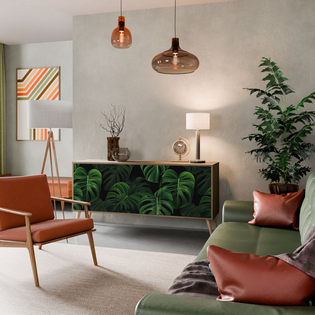 INFINITE MONSTERA 3-türiges Sideboard in Eichenoptik