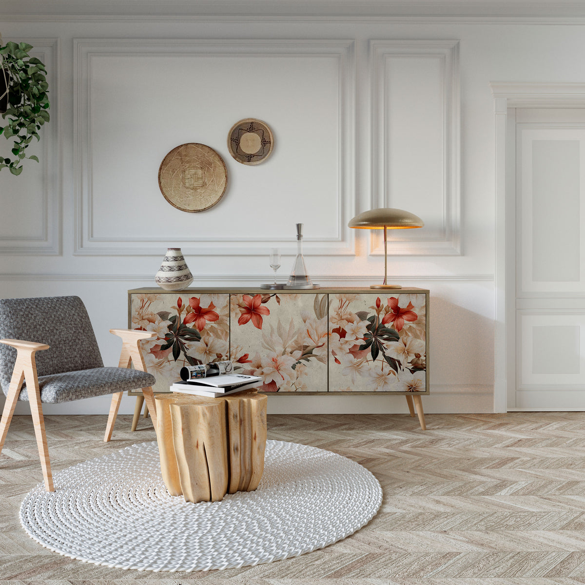 PETAL HARMONY 3-türiges Sideboard