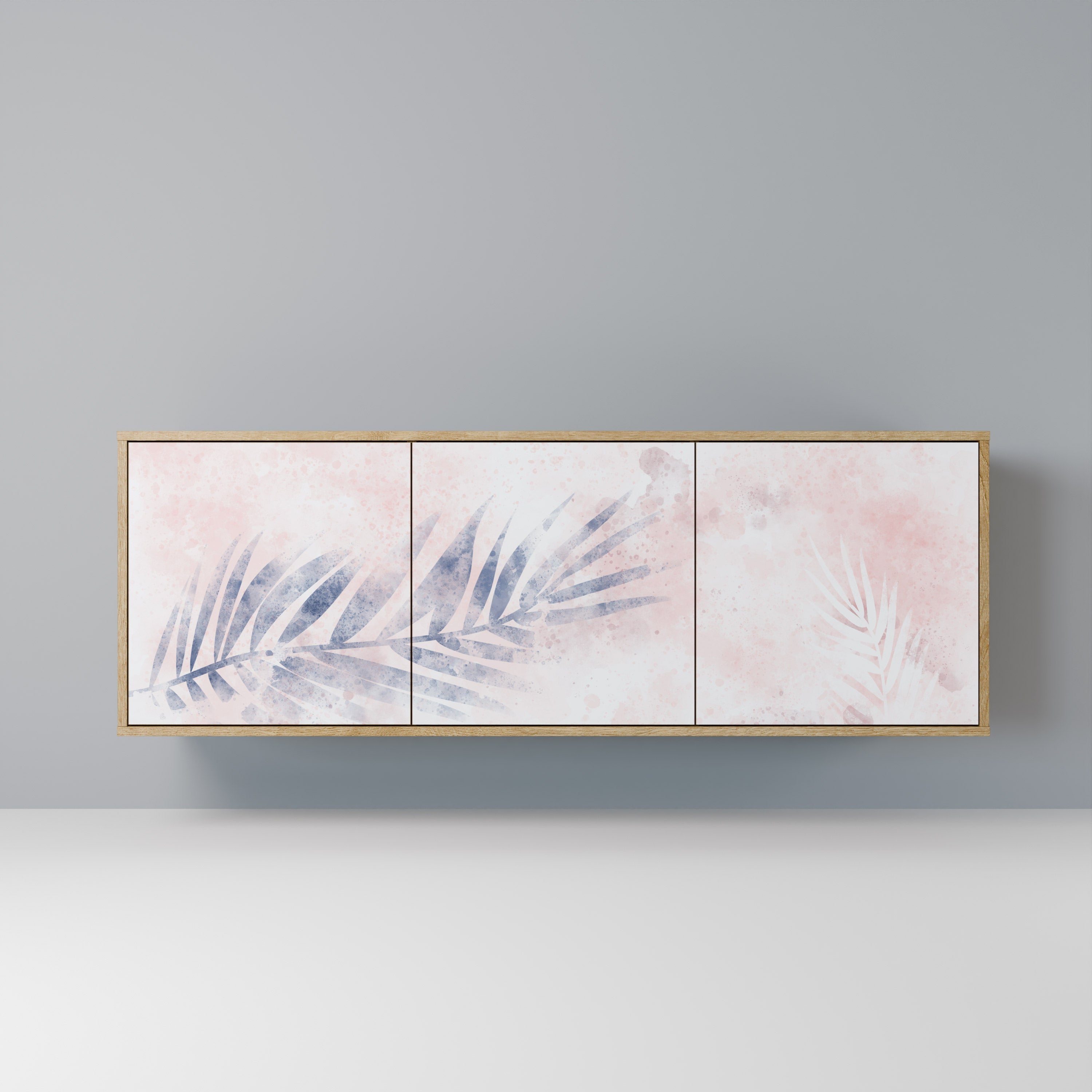TIMELESS FLOAT 3-türiges Sideboard in Eichenoptik