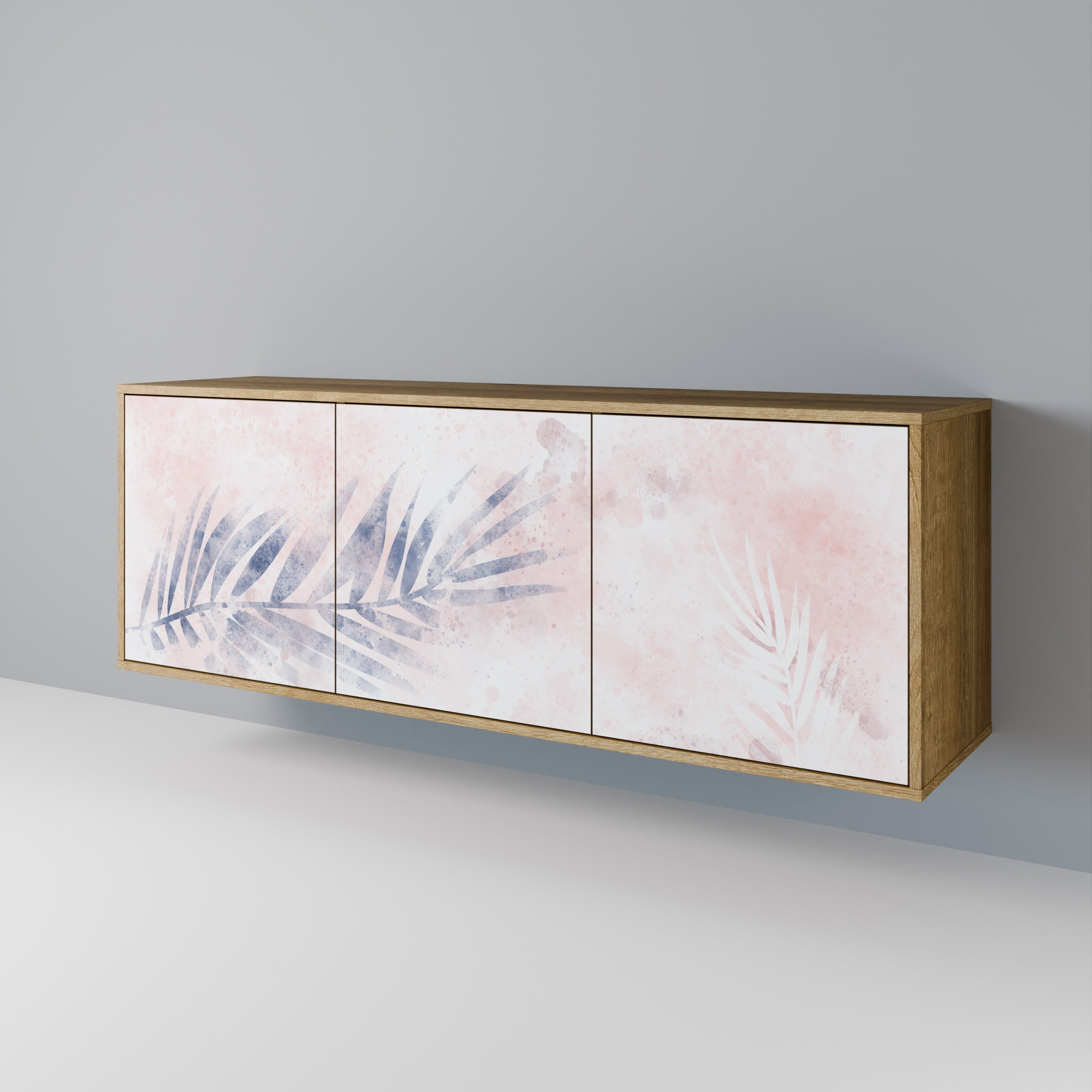 TIMELESS FLOAT 3-türiges Sideboard in Eichenoptik