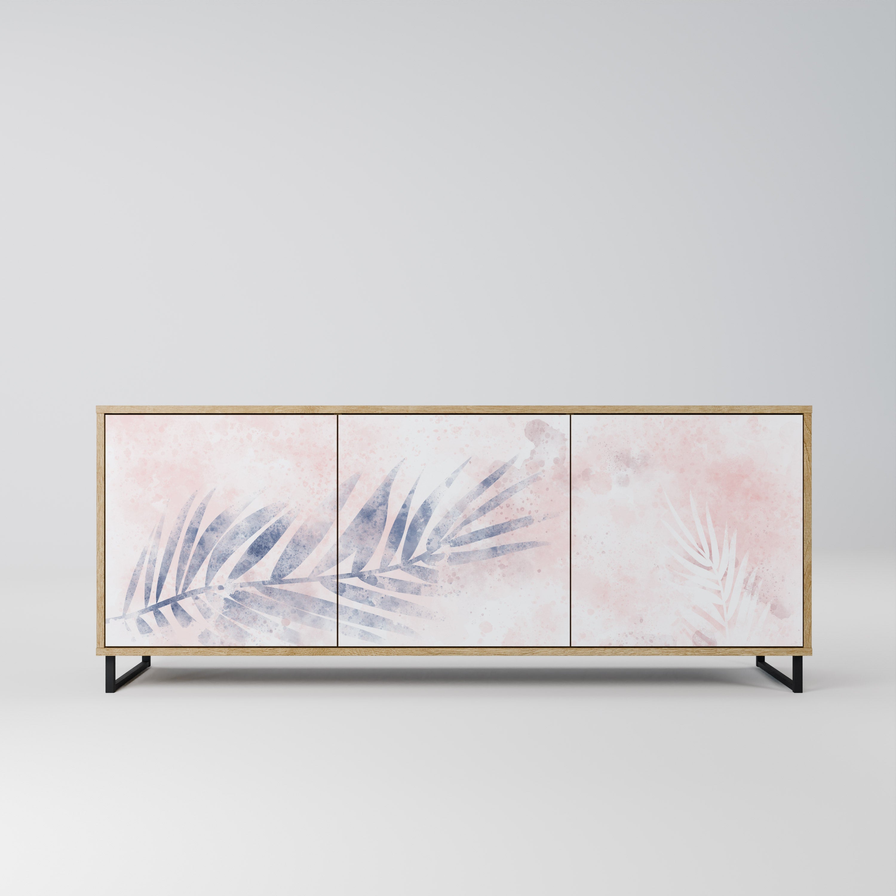 TIMELESS FLOAT 3-türiges Sideboard in Eichenoptik