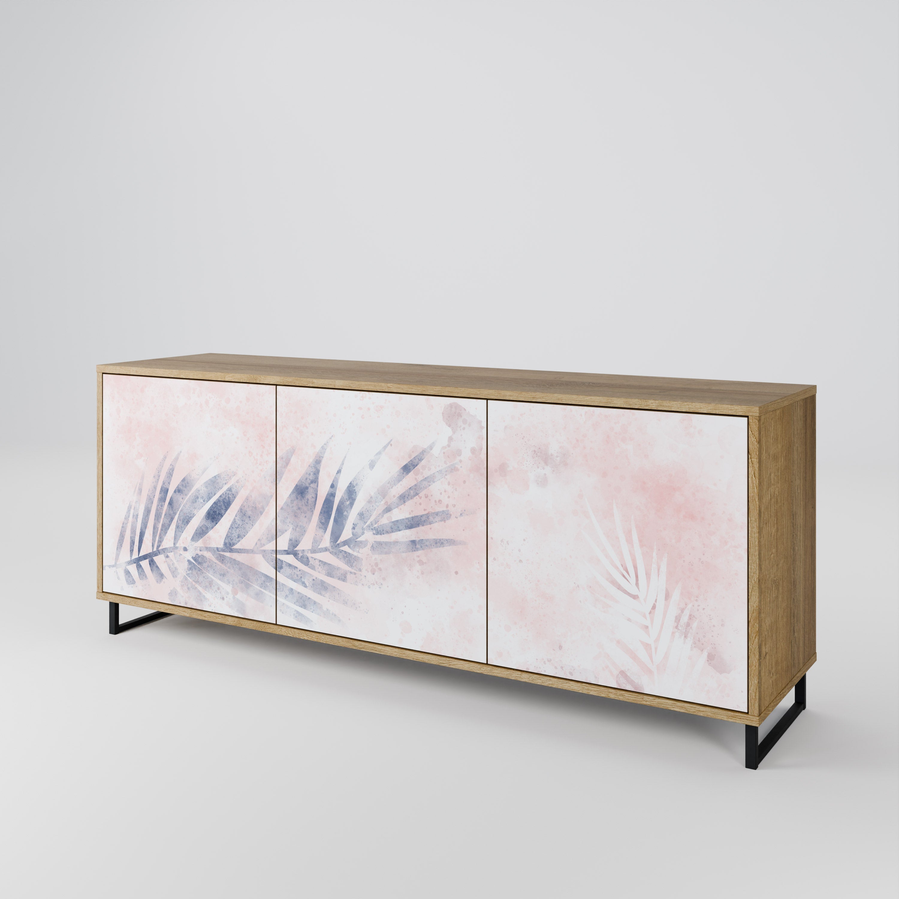 TIMELESS FLOAT 3-türiges Sideboard in Eichenoptik