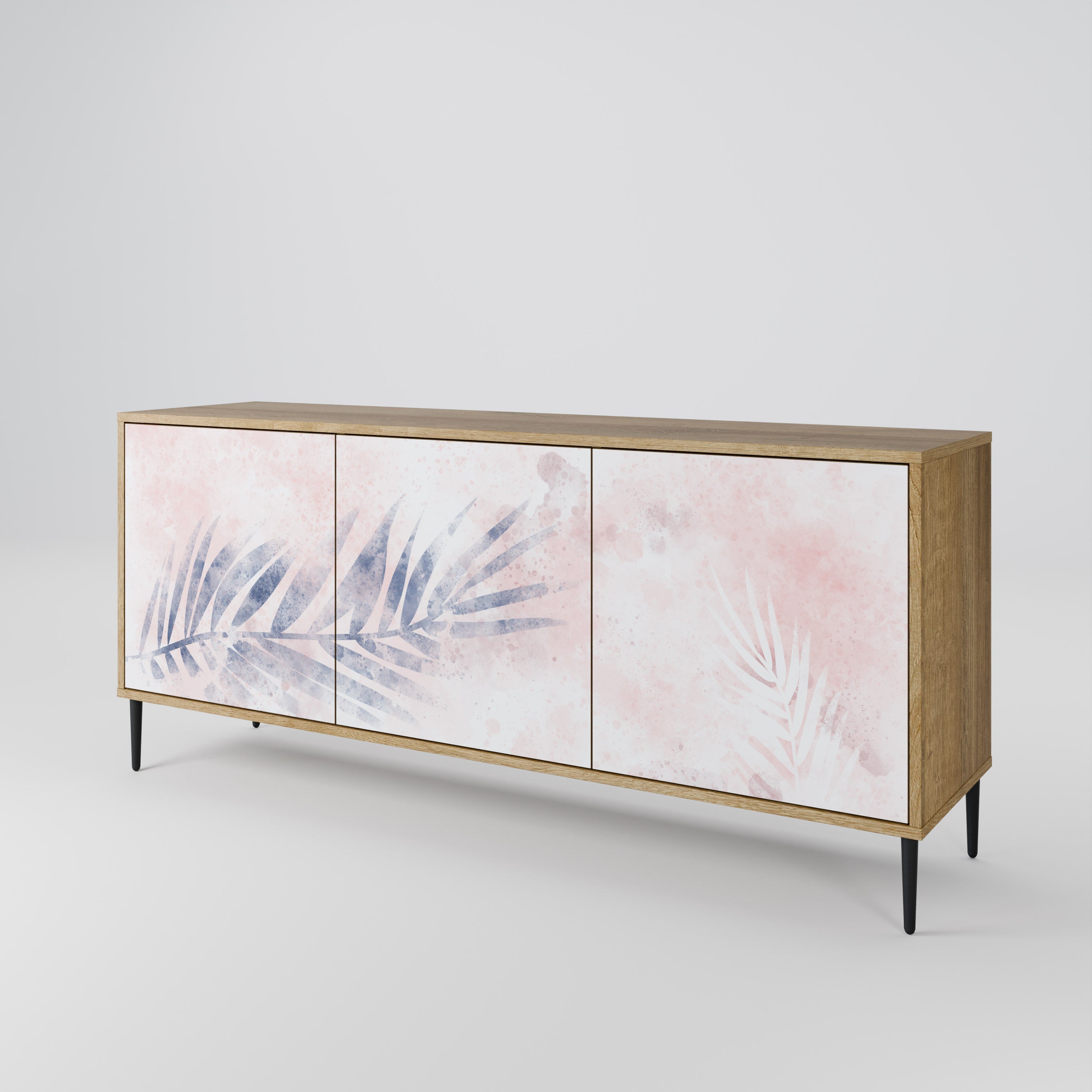 TIMELESS FLOAT 3-türiges Sideboard in Eichenoptik