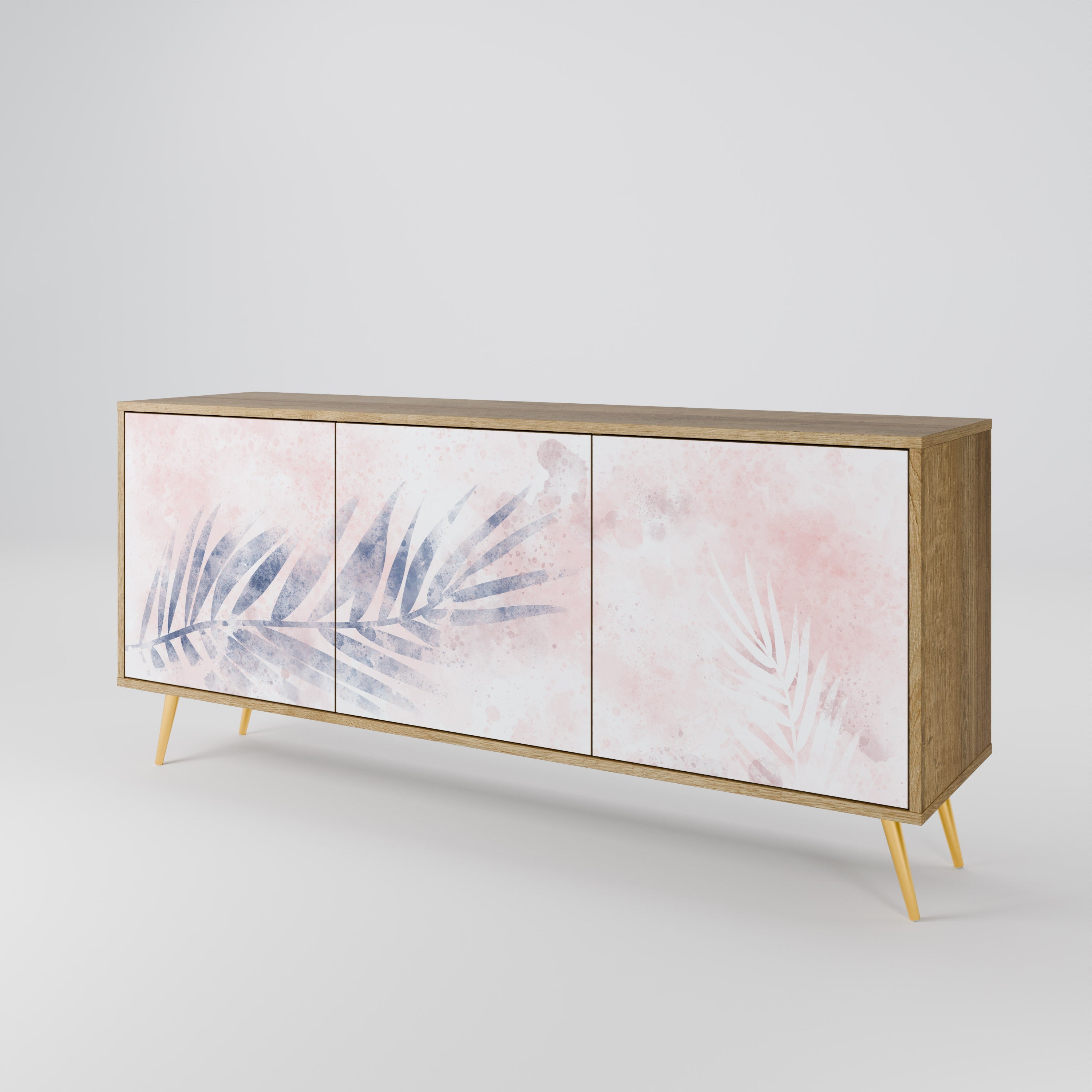 TIMELESS FLOAT 3-türiges Sideboard in Eichenoptik