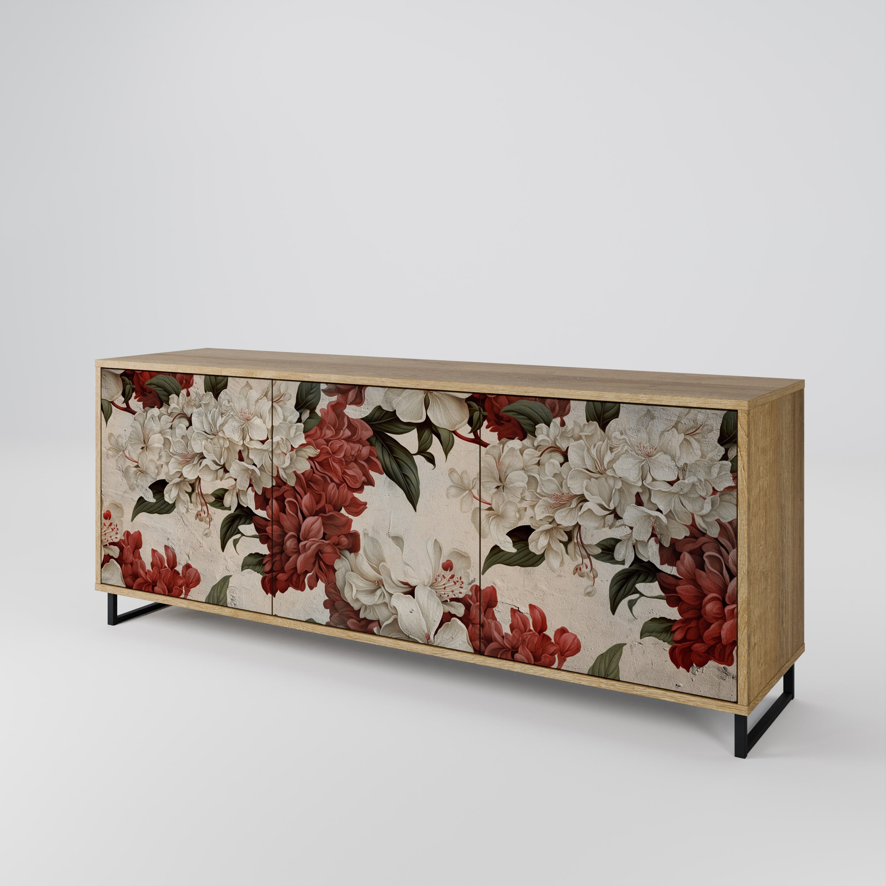 EPHEMERAL DAYS 3-türiges Sideboard in Eichenoptik