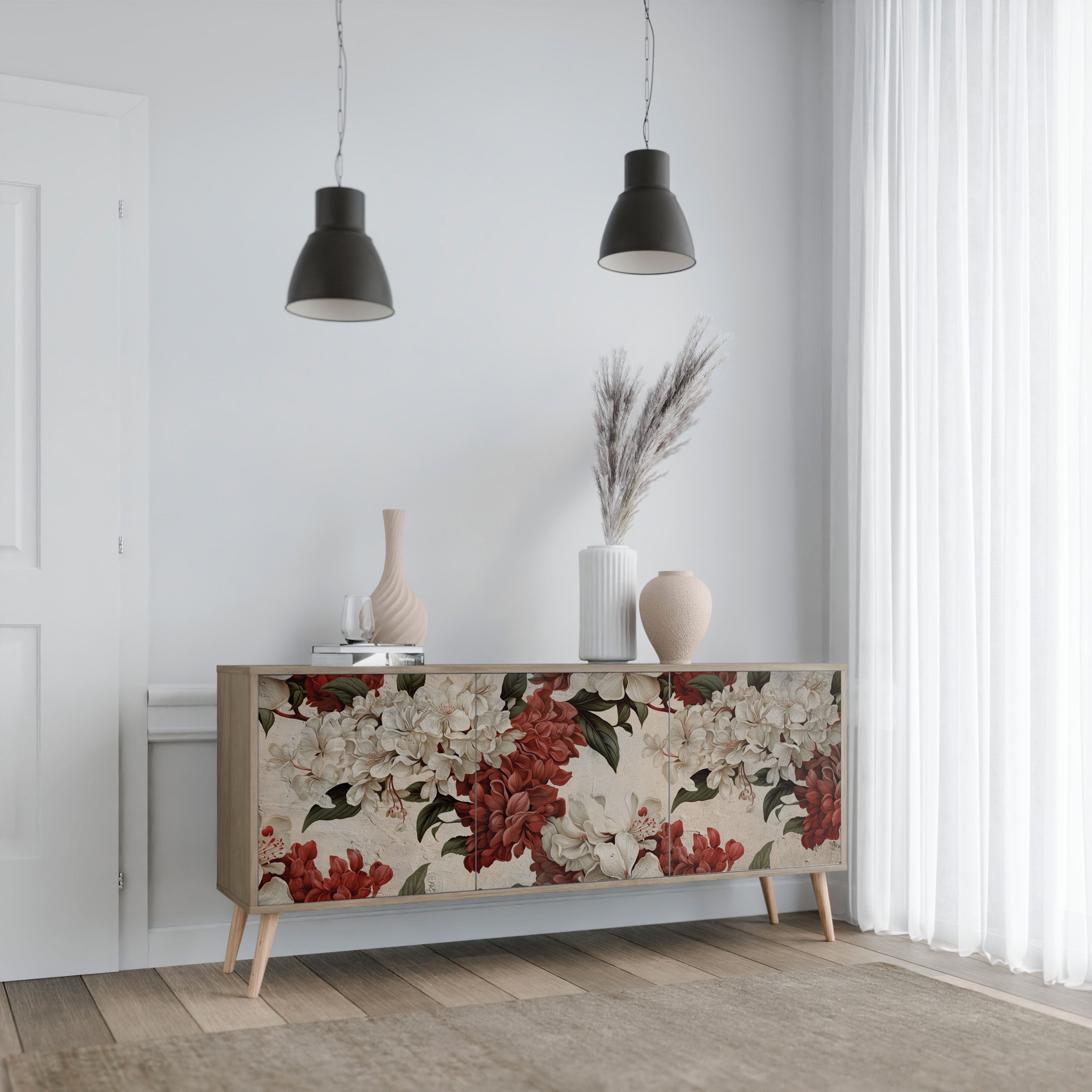 EPHEMERAL DAYS 3-türiges Sideboard in Eichenoptik