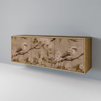 PETAL DISTINGUISH Sideboard mit 3 Türen in Eiche-Optik