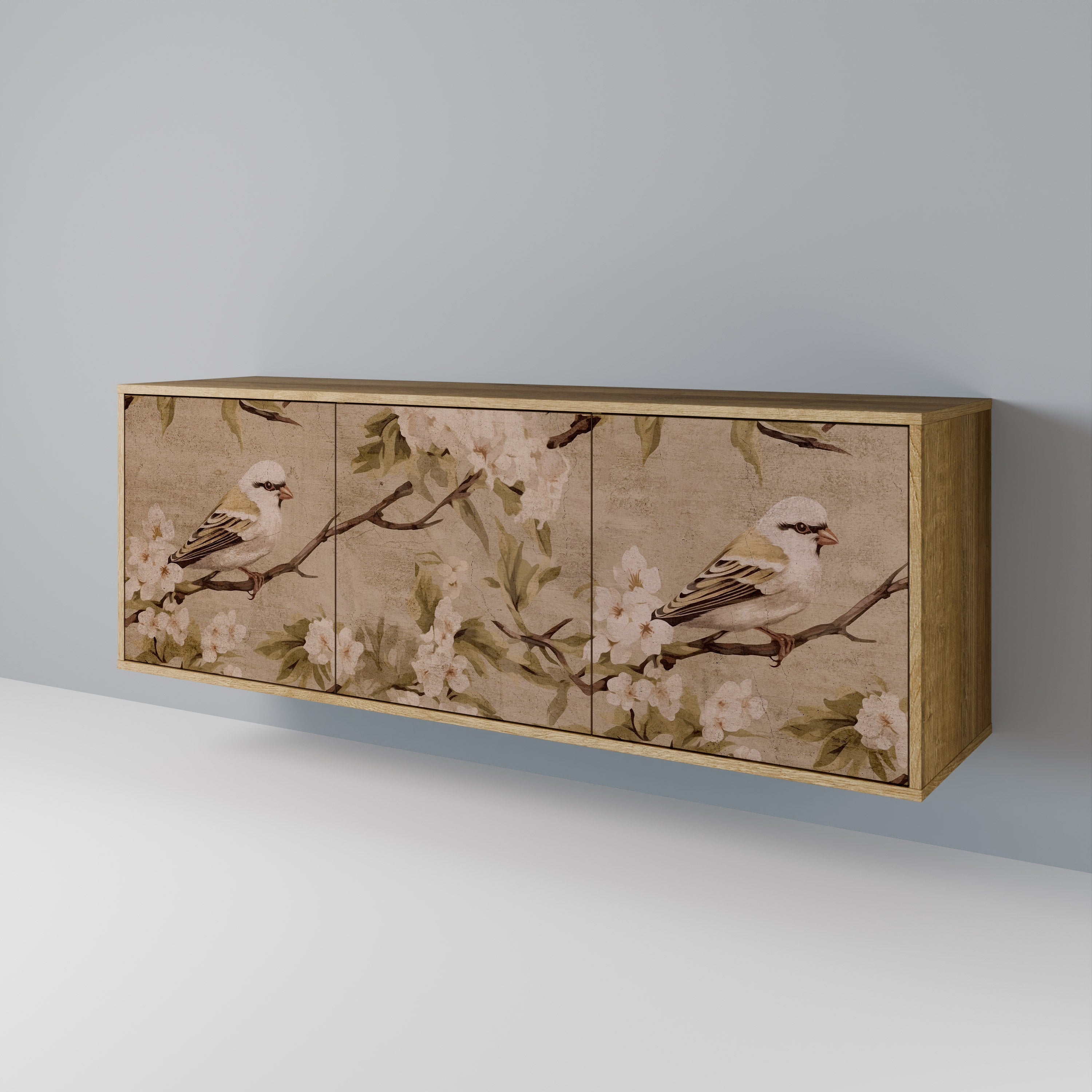 PETAL DISTINGUISH 3-türiges Sideboard in Eichenoptik