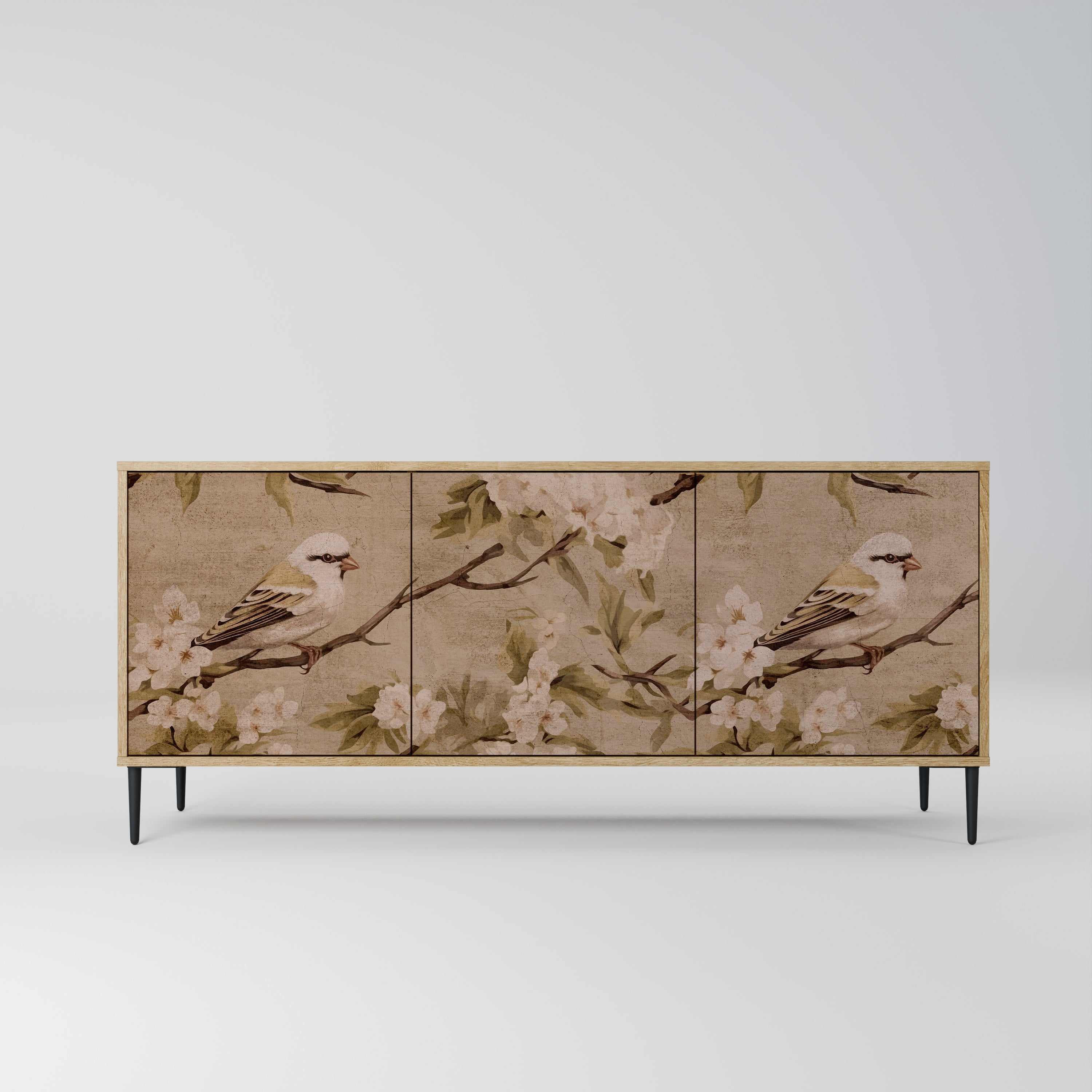 PETAL DISTINGUISH 3-türiges Sideboard in Eichenoptik