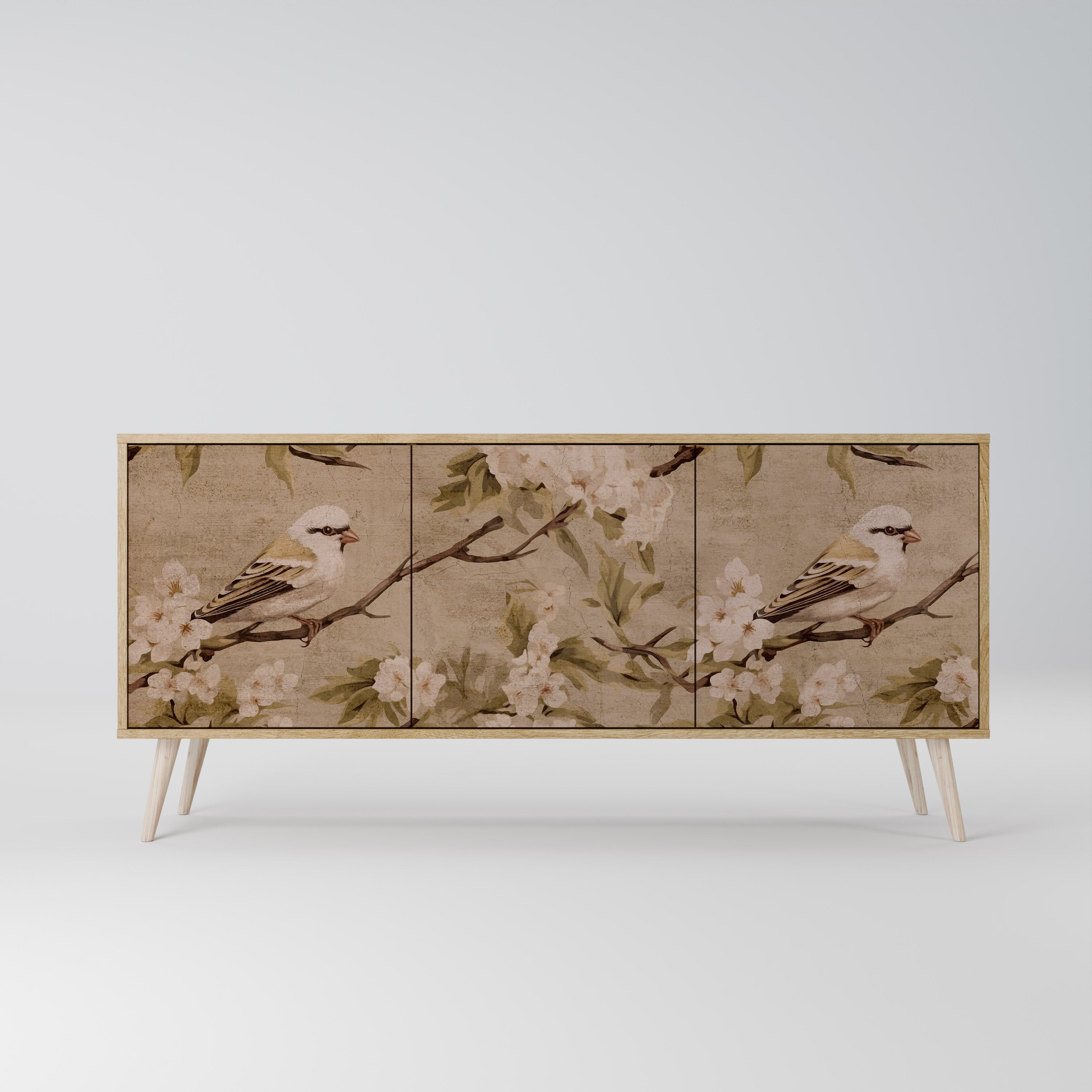 PETAL DISTINGUISH 3-türiges Sideboard in Eichenoptik
