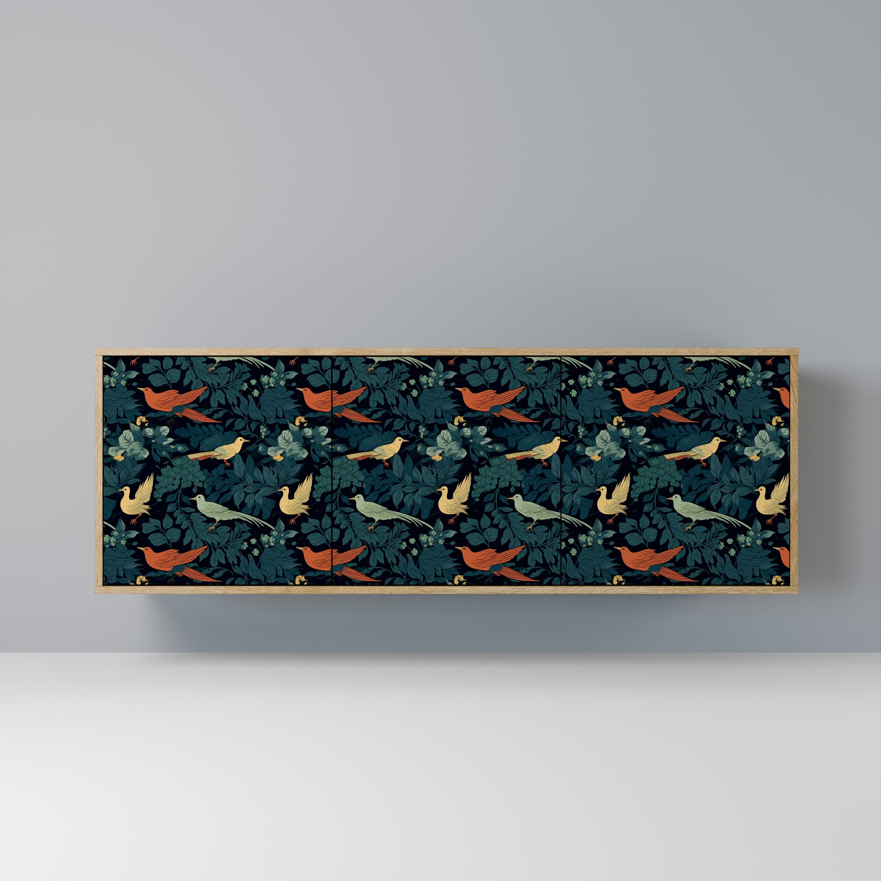 FOWL ORNAMENT 3-türiges Sideboard in Eichenoptik