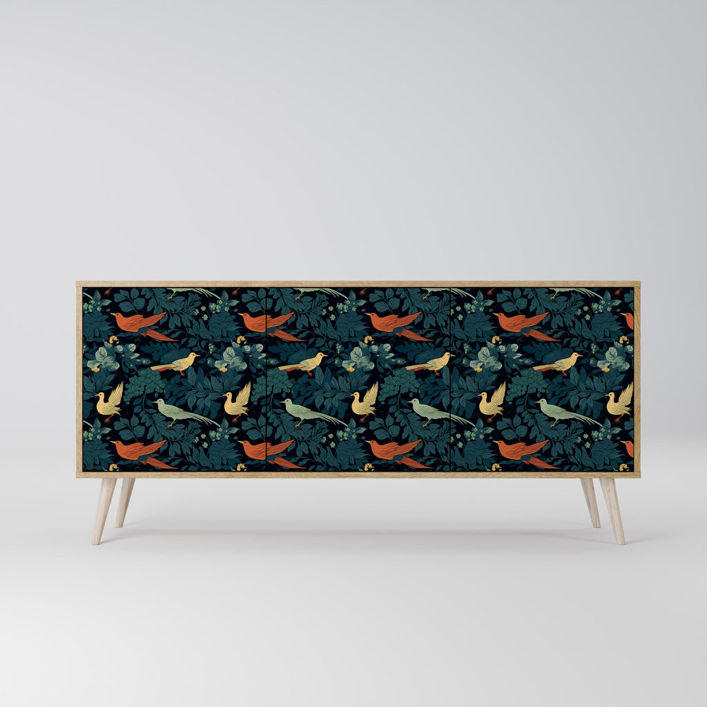 FOWL ORNAMENT 3-türiges Sideboard in Eichenoptik