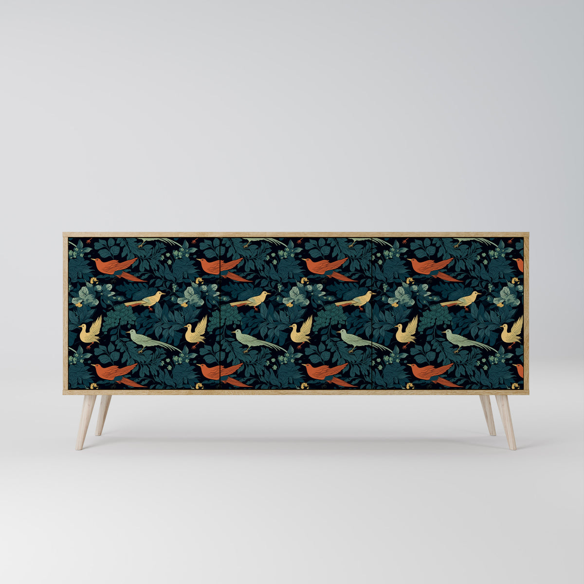 FOWL ORNAMENT 3-türiges Sideboard
