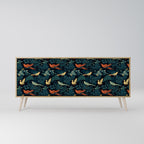 FOWL ORNAMENT Sideboard mit 3 Türen in Eiche-Optik
