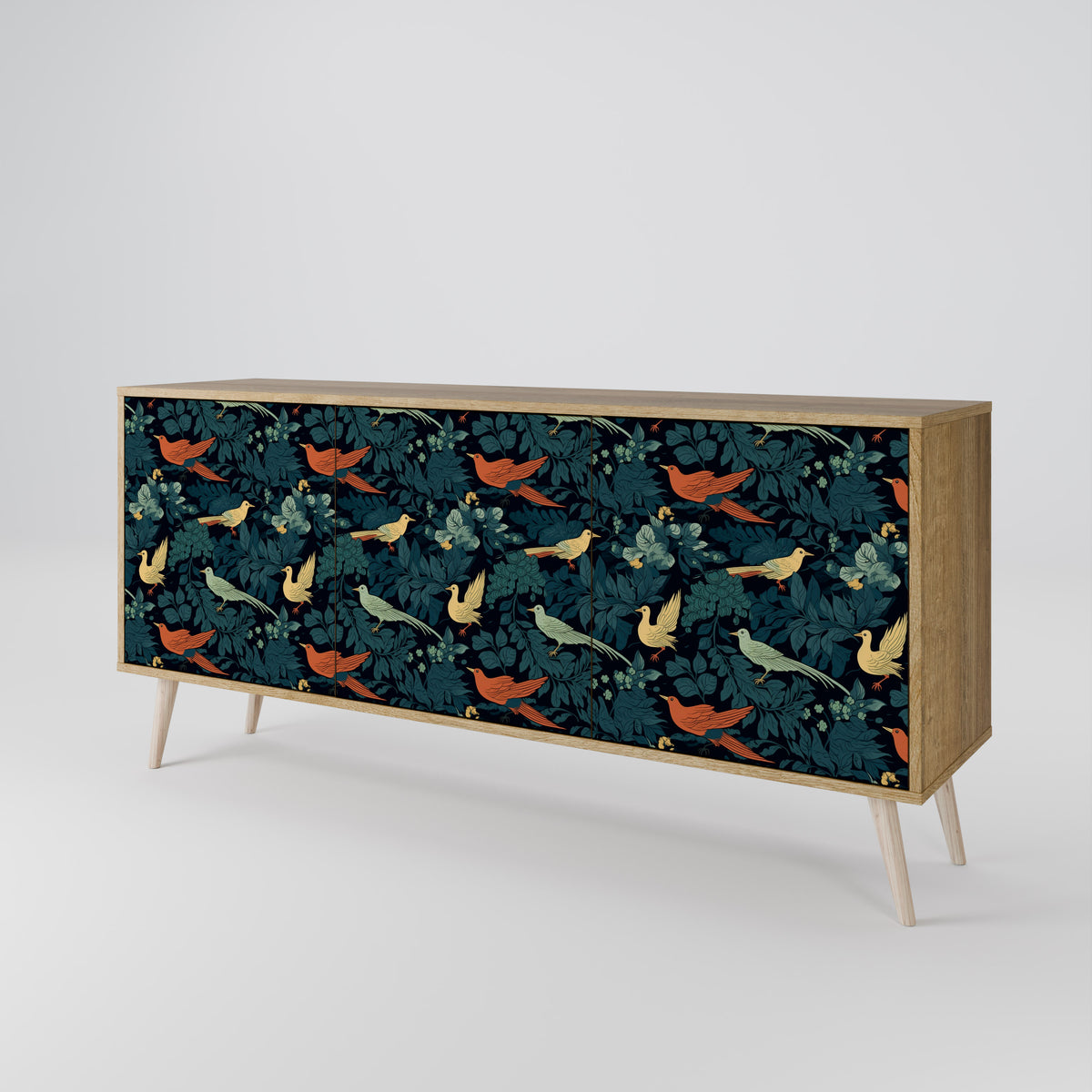 FOWL ORNAMENT 3-türiges Sideboard