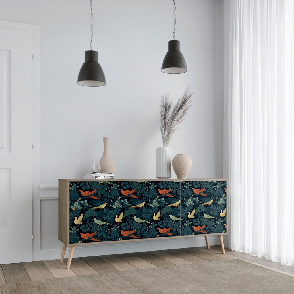 FOWL ORNAMENT 3-türiges Sideboard in Eichenoptik