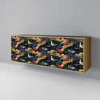 FOWLY DAZE Sideboard mit 3 Türen in Eiche-Optik