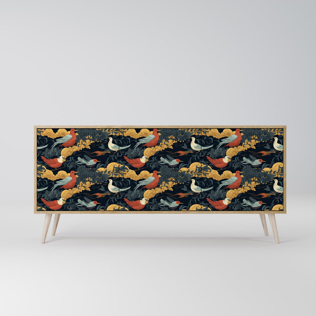 FOWLY DAZE 3-türiges Sideboard in Eichenoptik