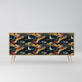 FOWLY DAZE Sideboard mit 3 Türen in Eiche-Optik